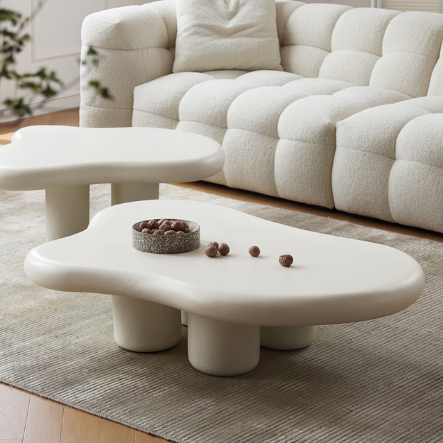 Modern Curved Coffee Table - Atunus