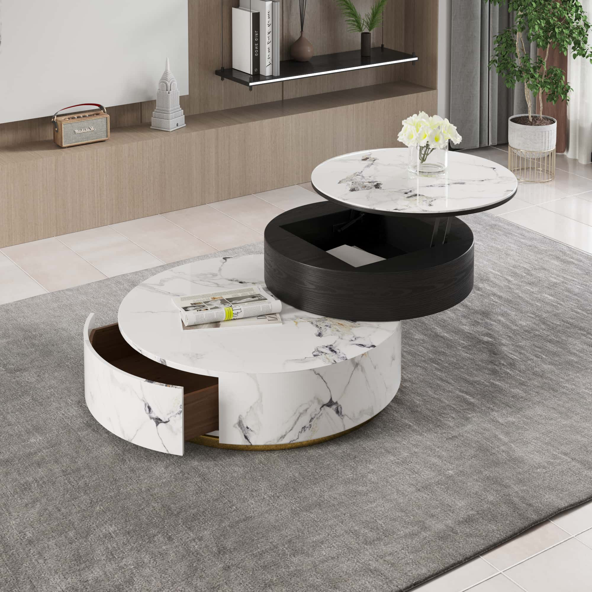 Round Coffee Table Model CT1824 - Atunus