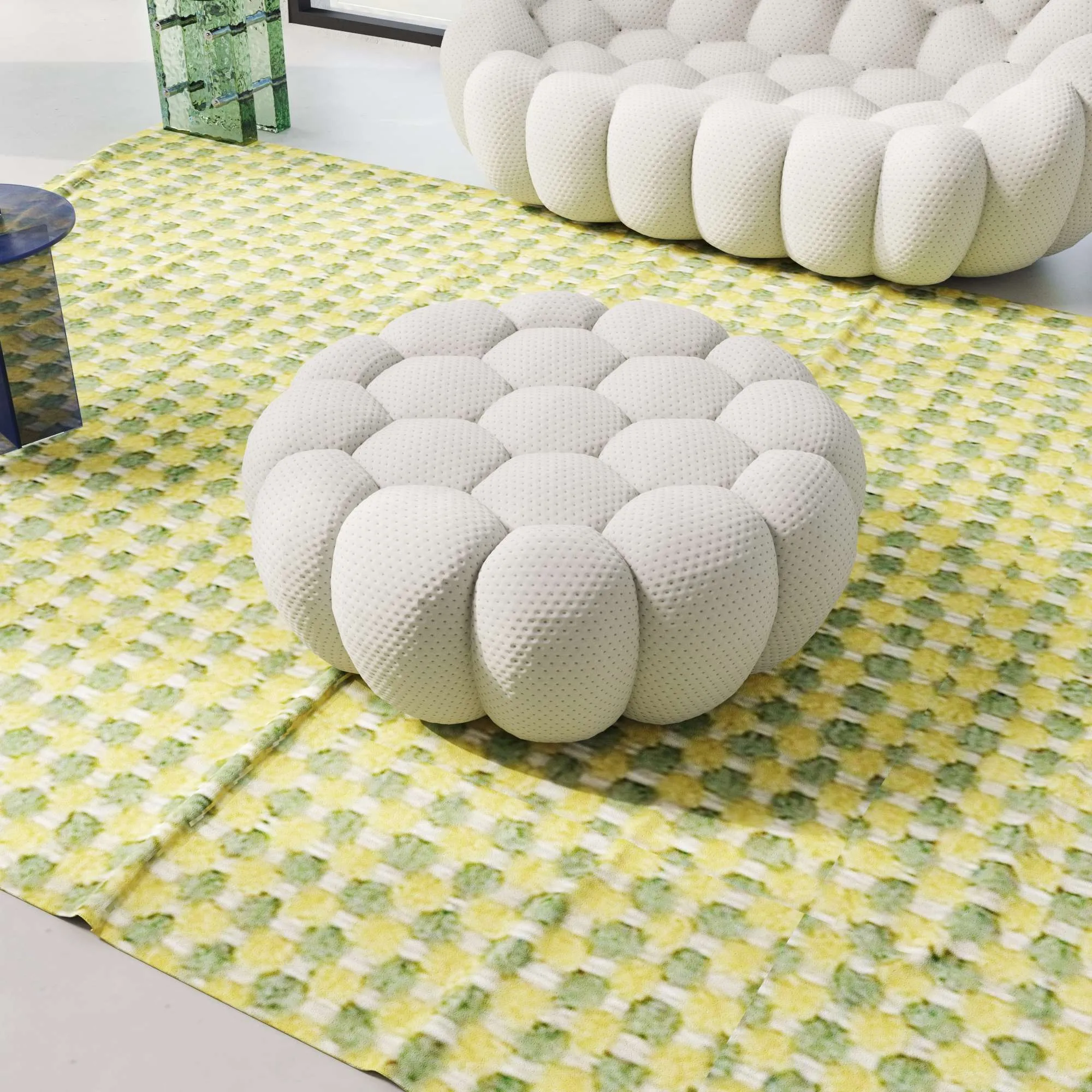 Bubble Armless Sofa Modular Flexibility 3d Knitted Ottomans 1 Seaters Atunus 9