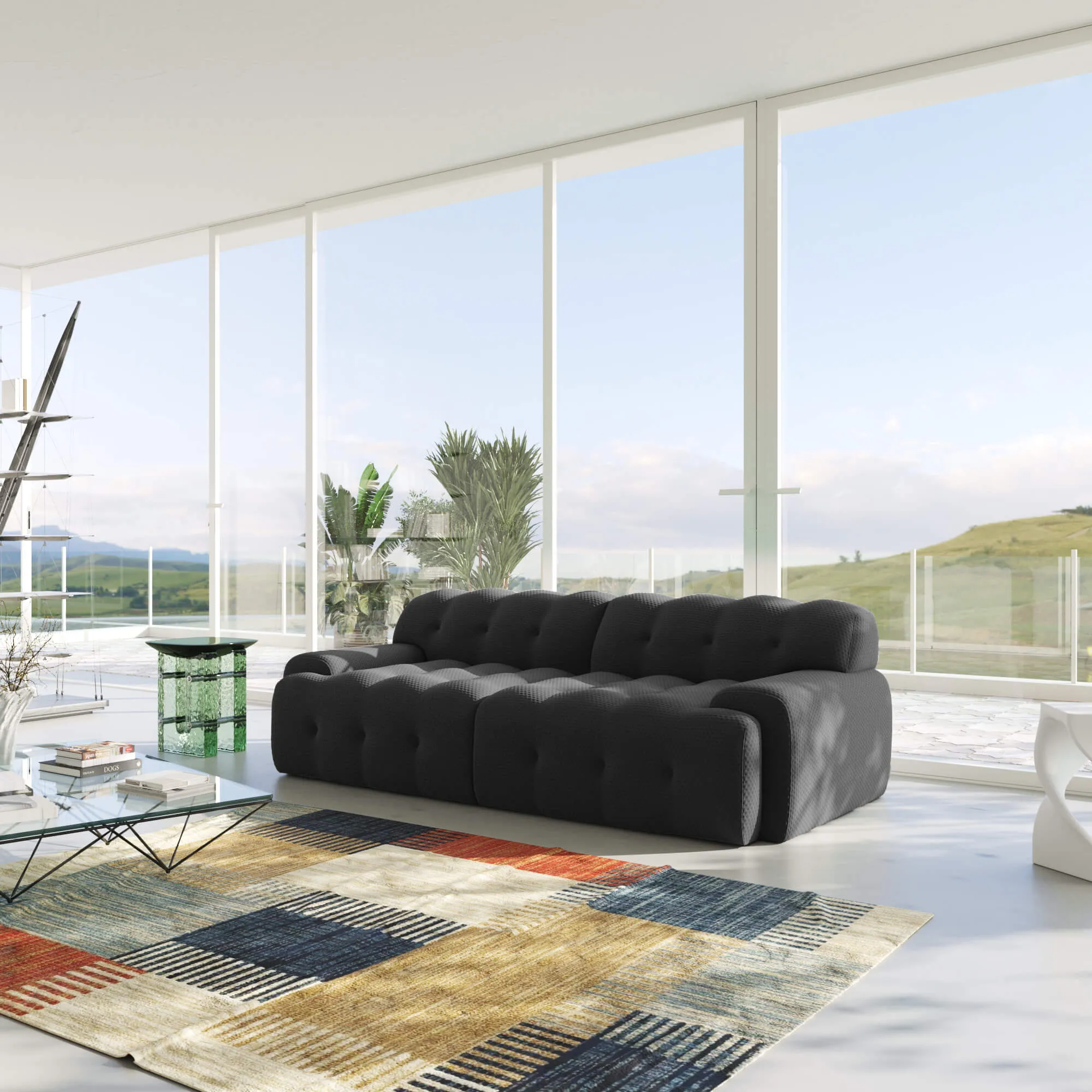 Bubble Sectional Sofa Comfort 3d Knitted Loveseats 2 3 Seater Atunus 13