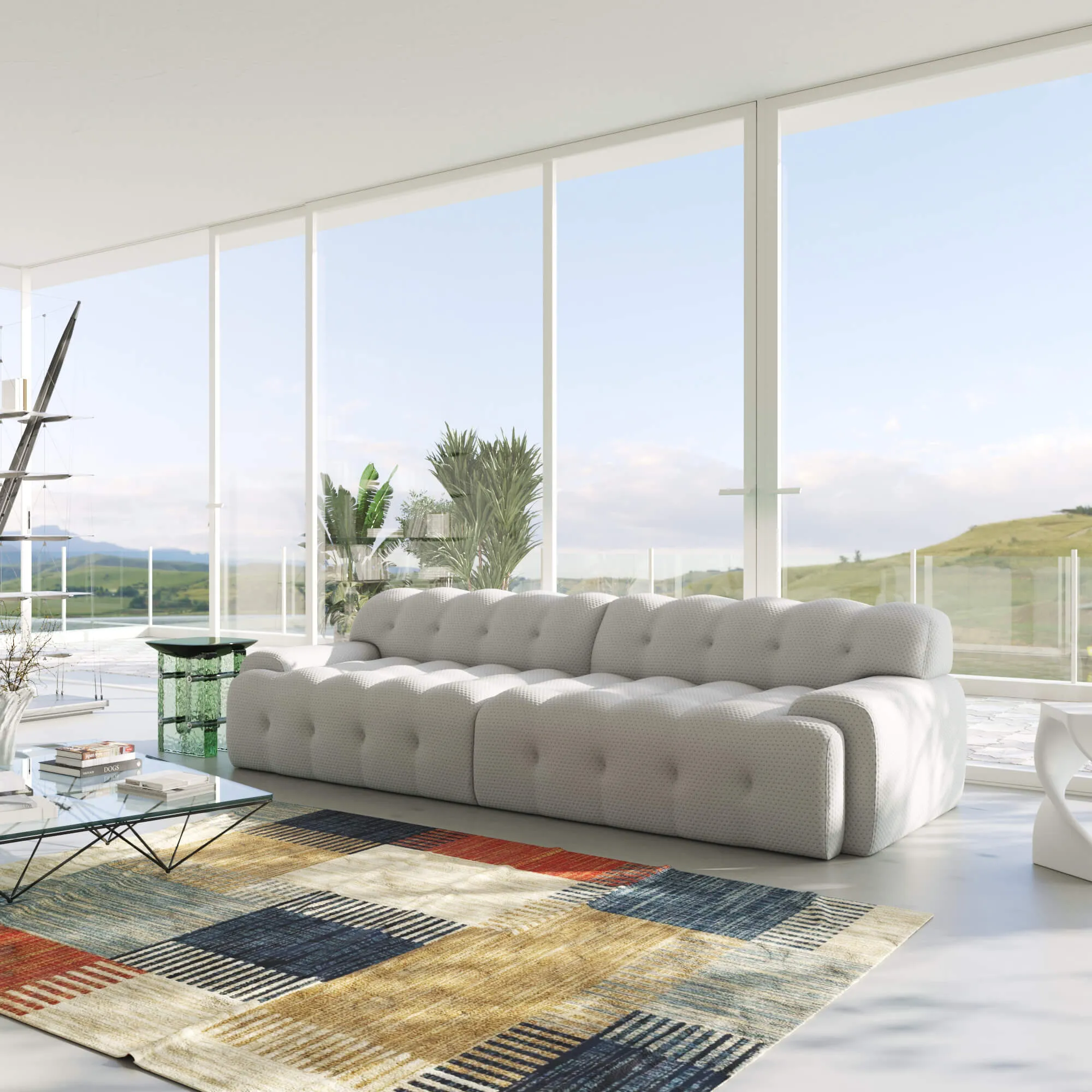 Bubble Sectional Sofa Comfort 3d Knitted Loveseats 2 3 Seater Atunus 17