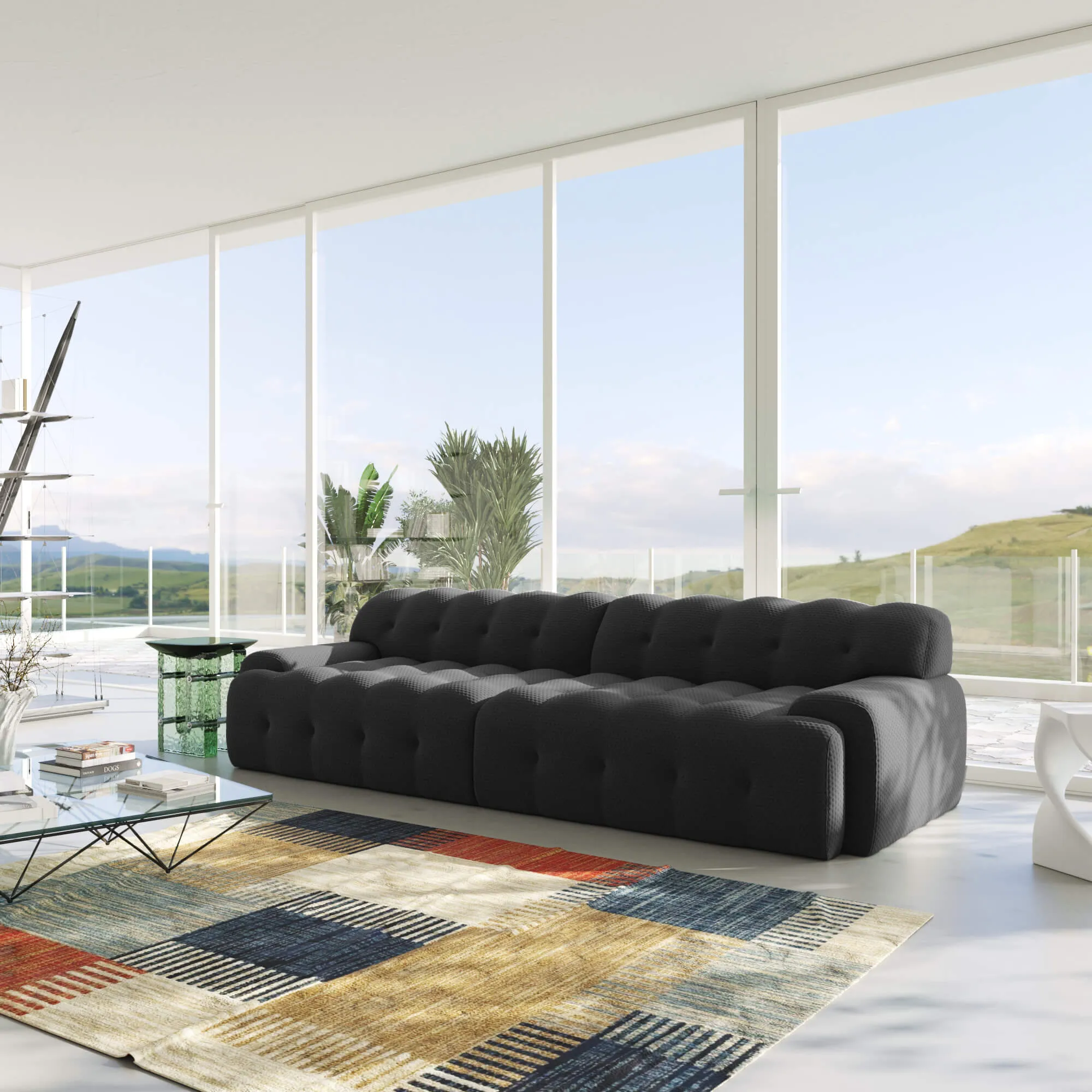 Bubble Sectional Sofa Comfort 3d Knitted Loveseats 2 3 Seater Atunus 19