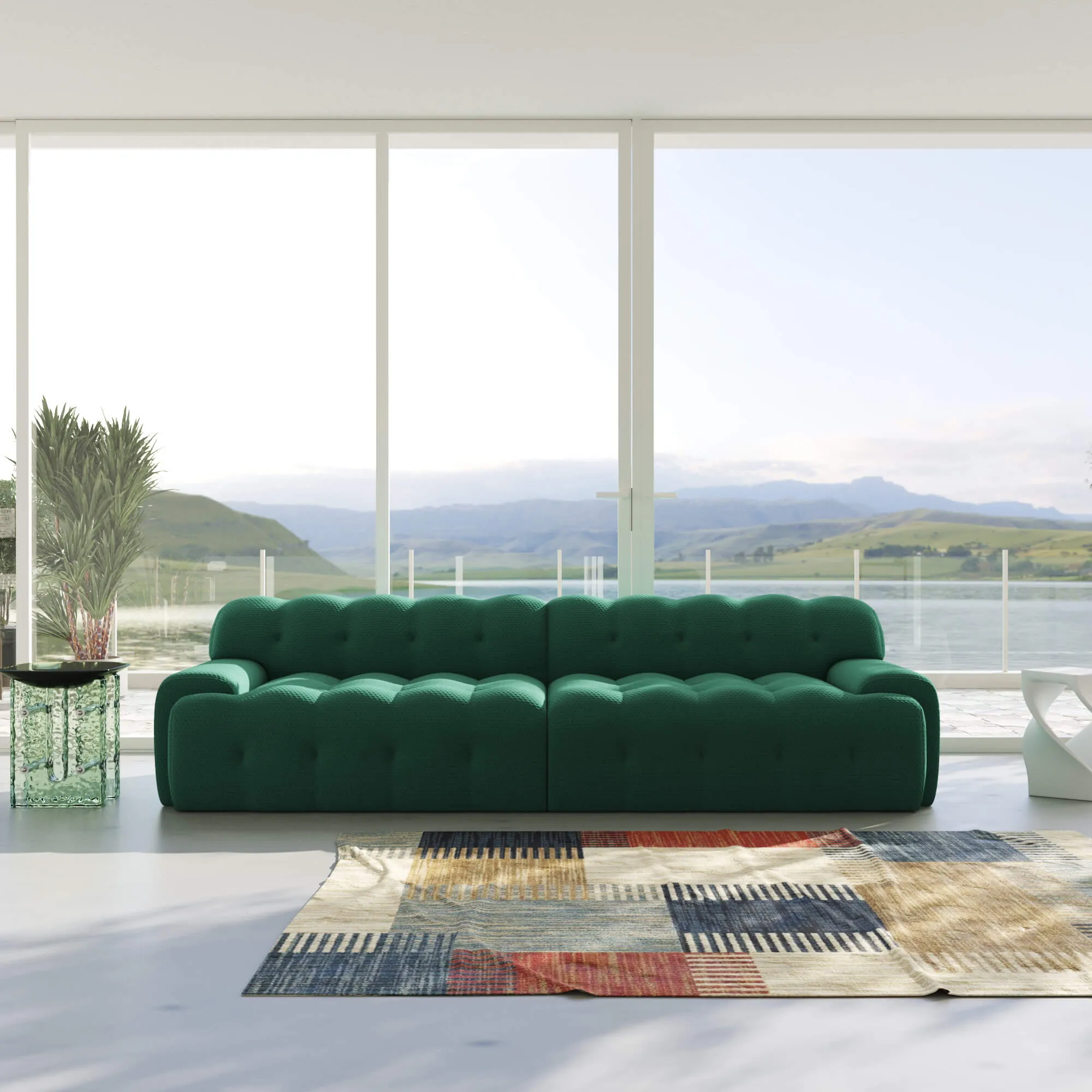 Bubble Sectional Sofa Comfort 3d Knitted Loveseats 2 3 Seater Atunus 4