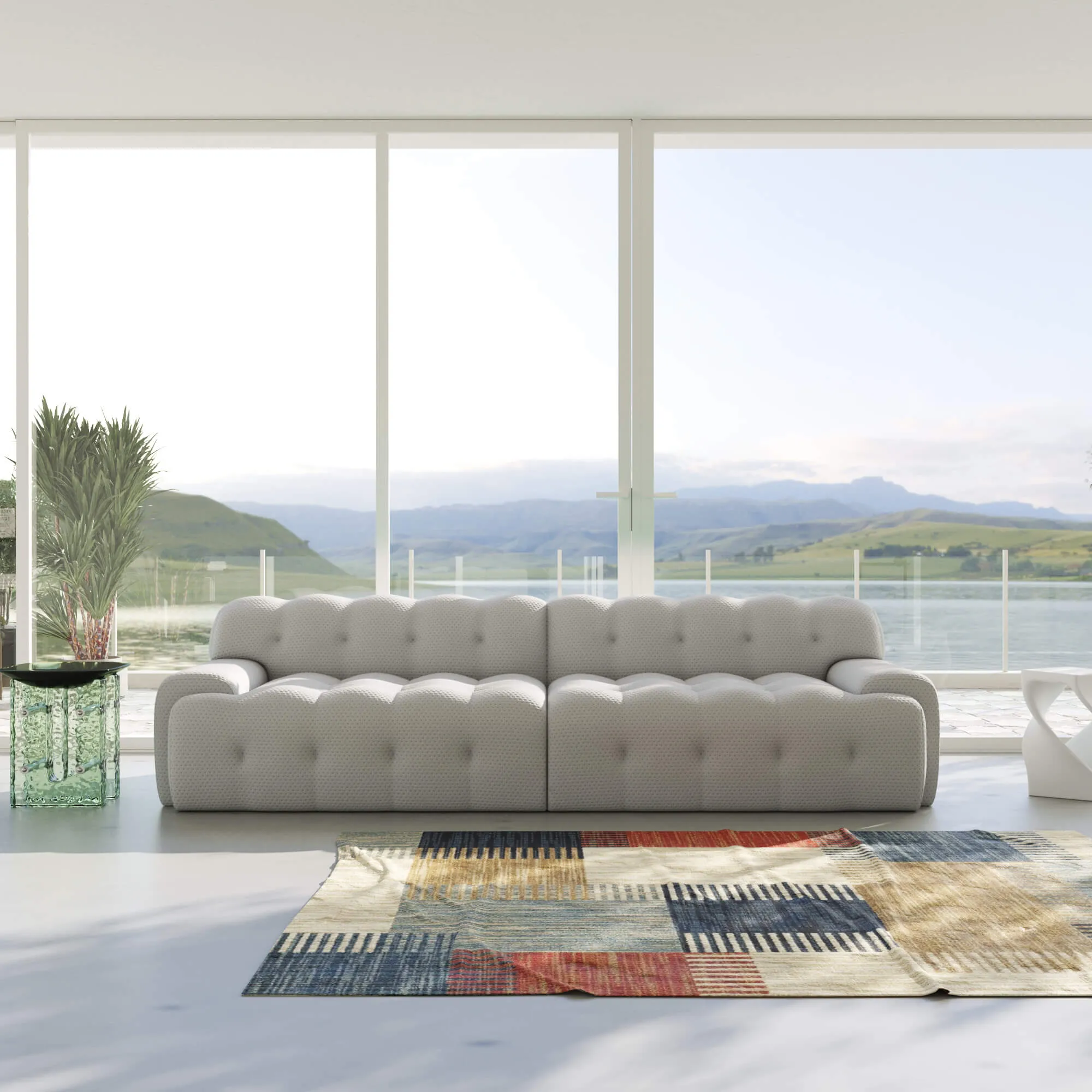 Bubble Sectional Sofa Comfort 3d Knitted Loveseats 2 3 Seater Atunus 6