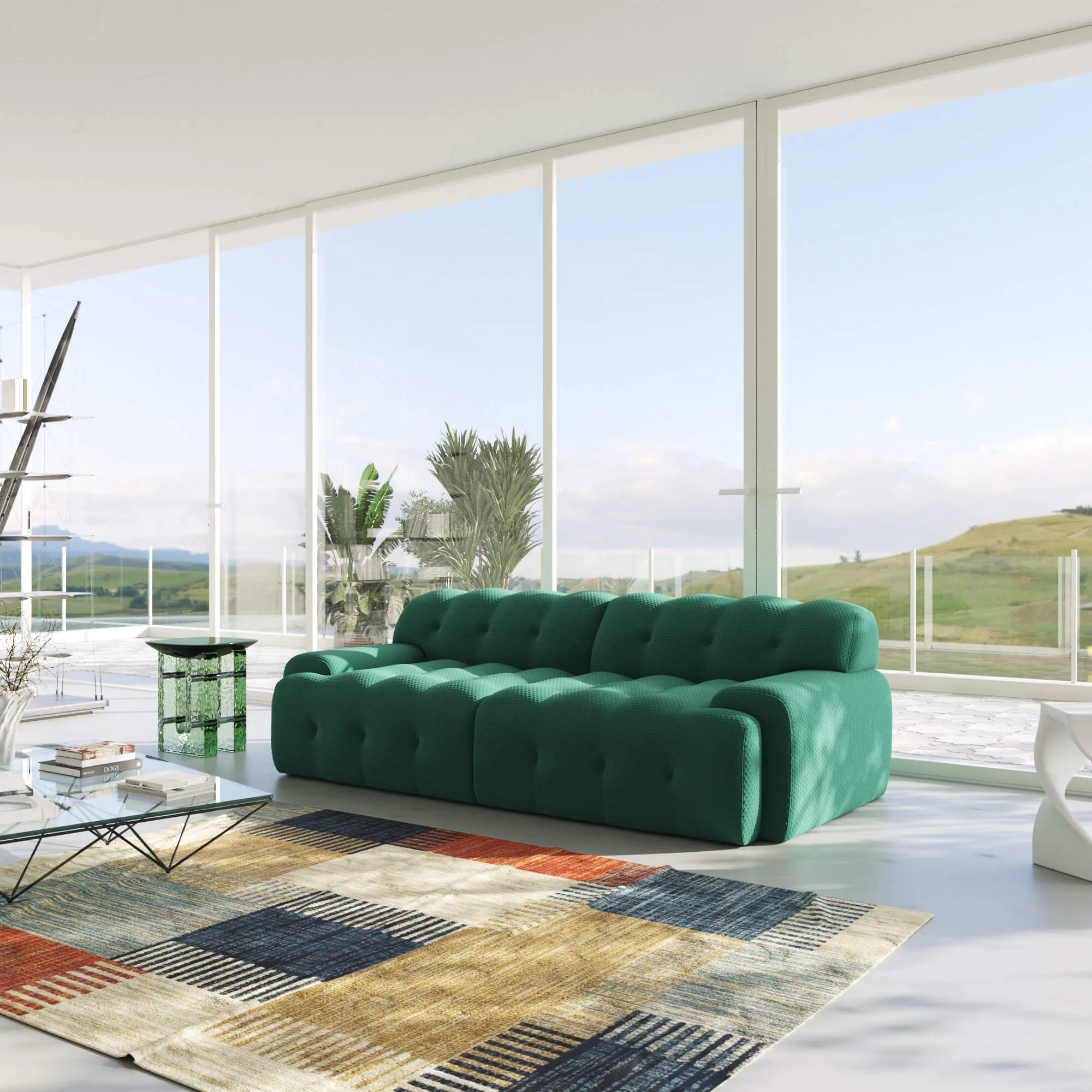Bubble Sectional Sofa Comfort 3d Knitted Loveseats 2 3 Seater Atunus 9