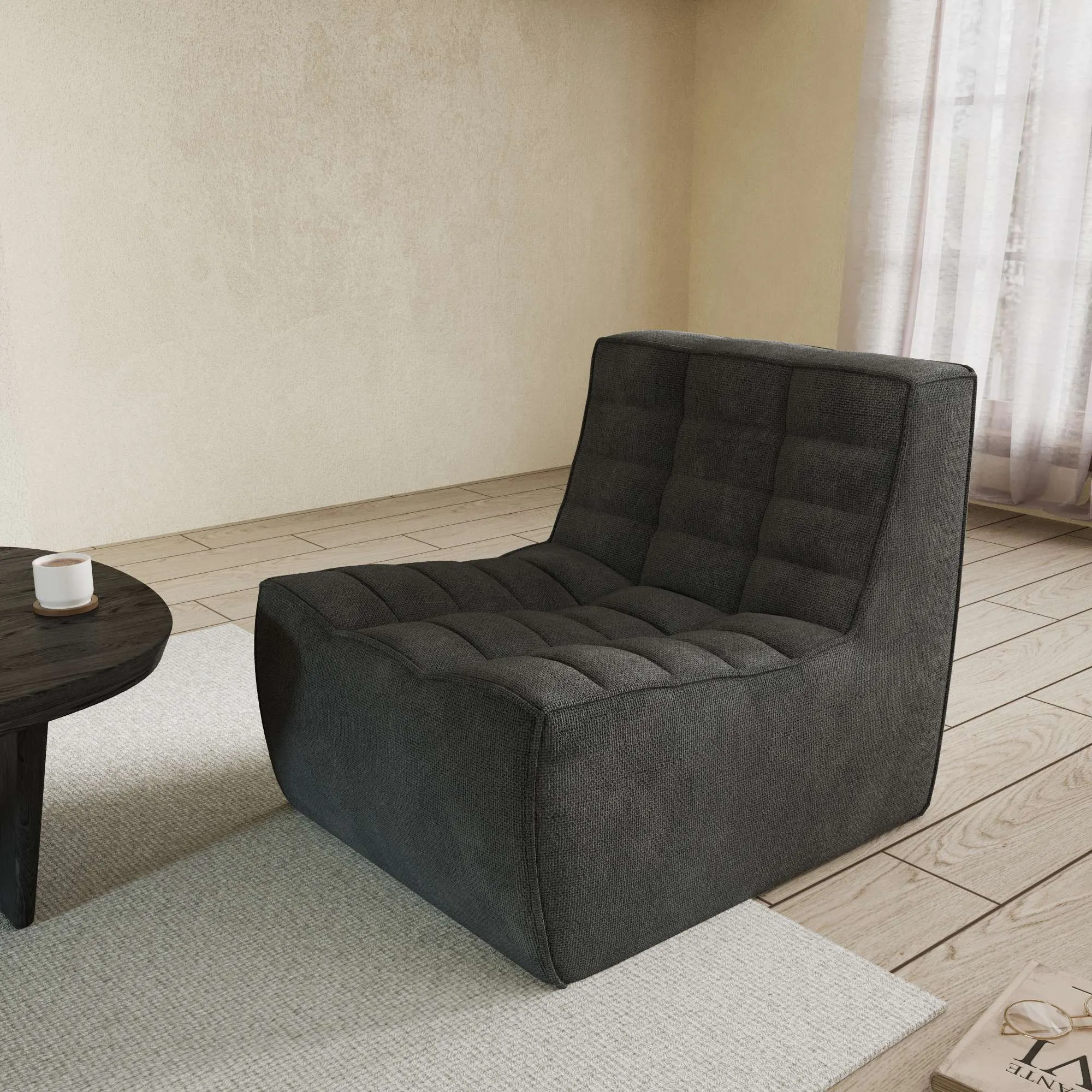 Caterpillar Classic Floor Sofa Cozy Comfort Waffle Single Sofa 1 Seaters Atunus 1