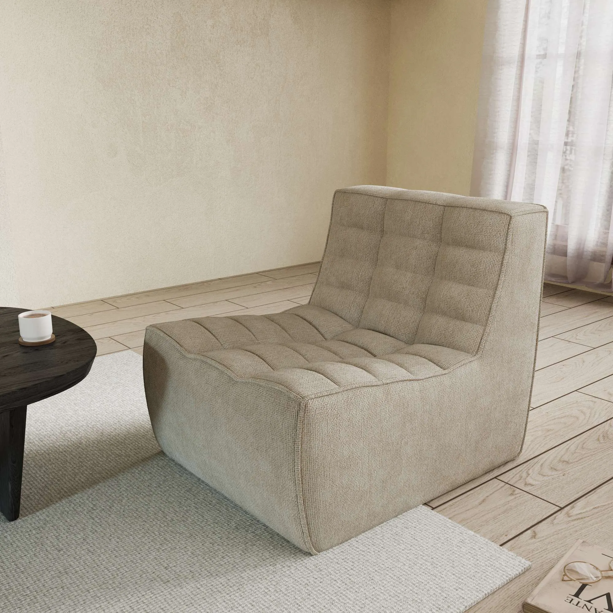 Caterpillar Classic Floor Sofa Cozy Comfort Waffle Single Sofa 1 Seaters Atunus 10
