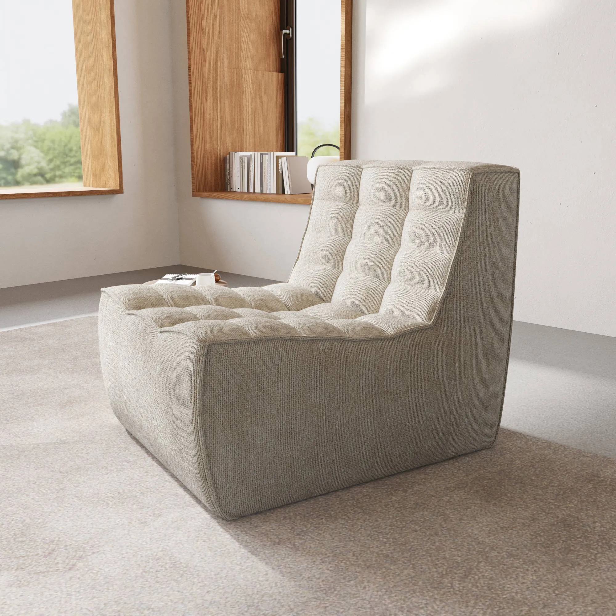 Caterpillar Classic Floor Sofa Cozy Comfort Waffle Single Sofa 1 Seaters Atunus 15