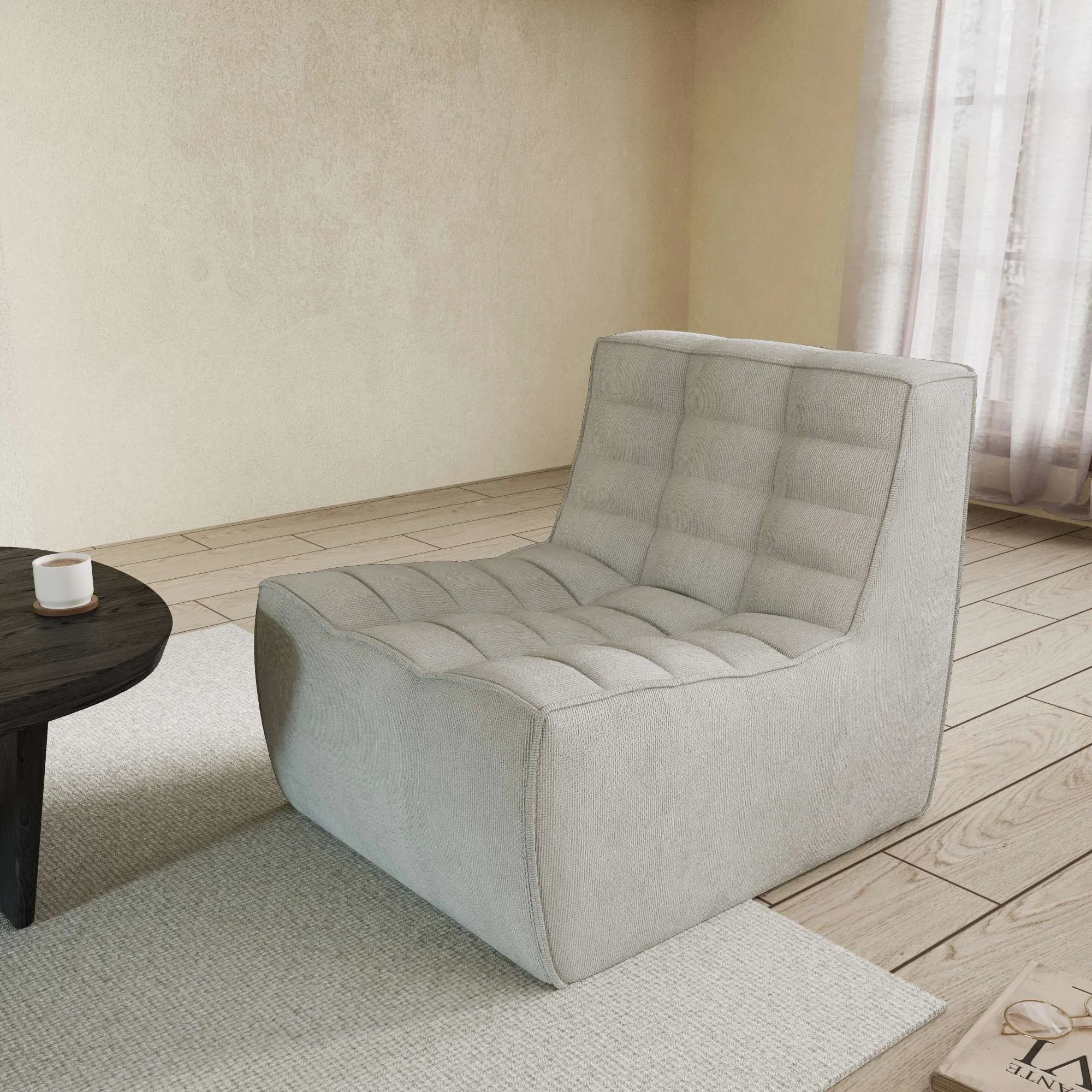 Caterpillar Classic Floor Sofa Cozy Comfort Waffle Single Sofa 1 Seaters Atunus 3