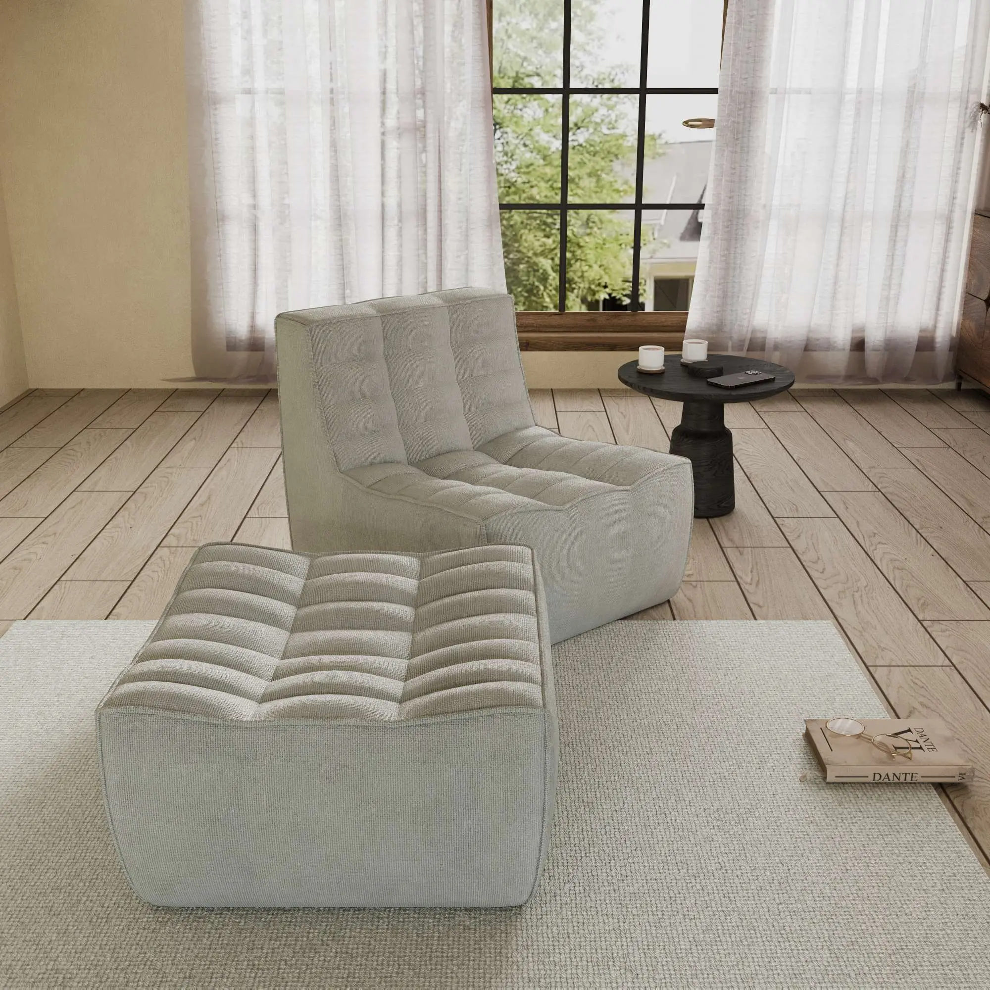 Caterpillar Classic Floor Sofa Floor Level Comfort Waffle Sofa Sets 2 Seaters Atunus 7