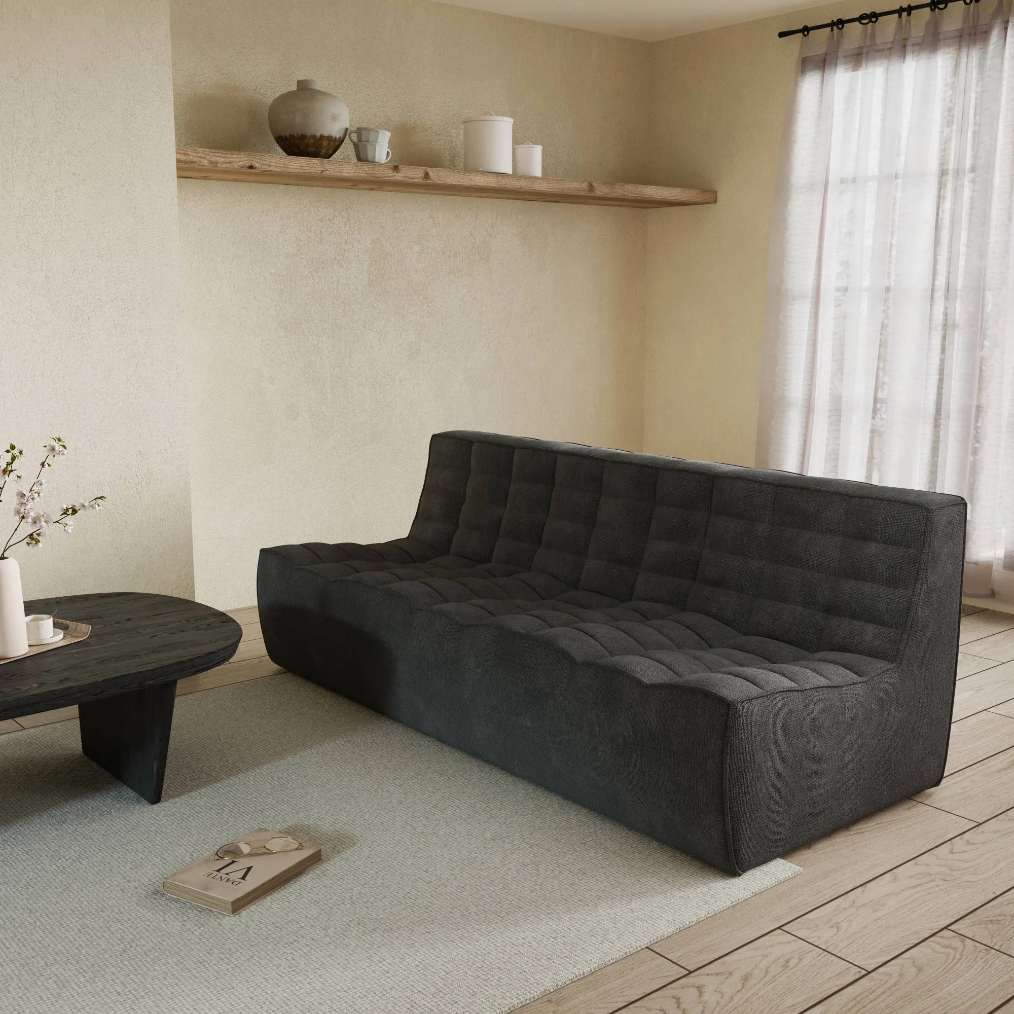 Caterpillar Classic Floor Sofa Low Profile Waffle Sleepers 3 Seaters Atunus 10