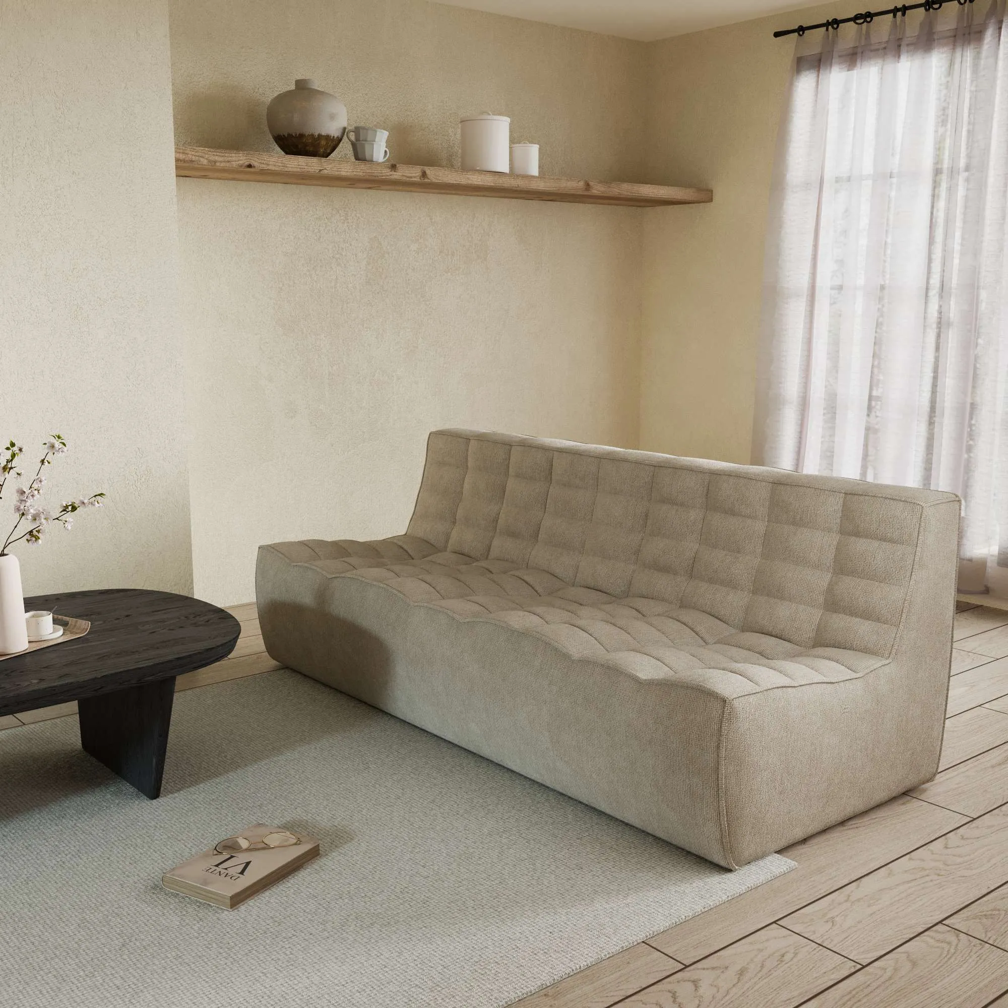 Caterpillar Classic Floor Sofa Low Profile Waffle Sleepers 3 Seaters Atunus 8