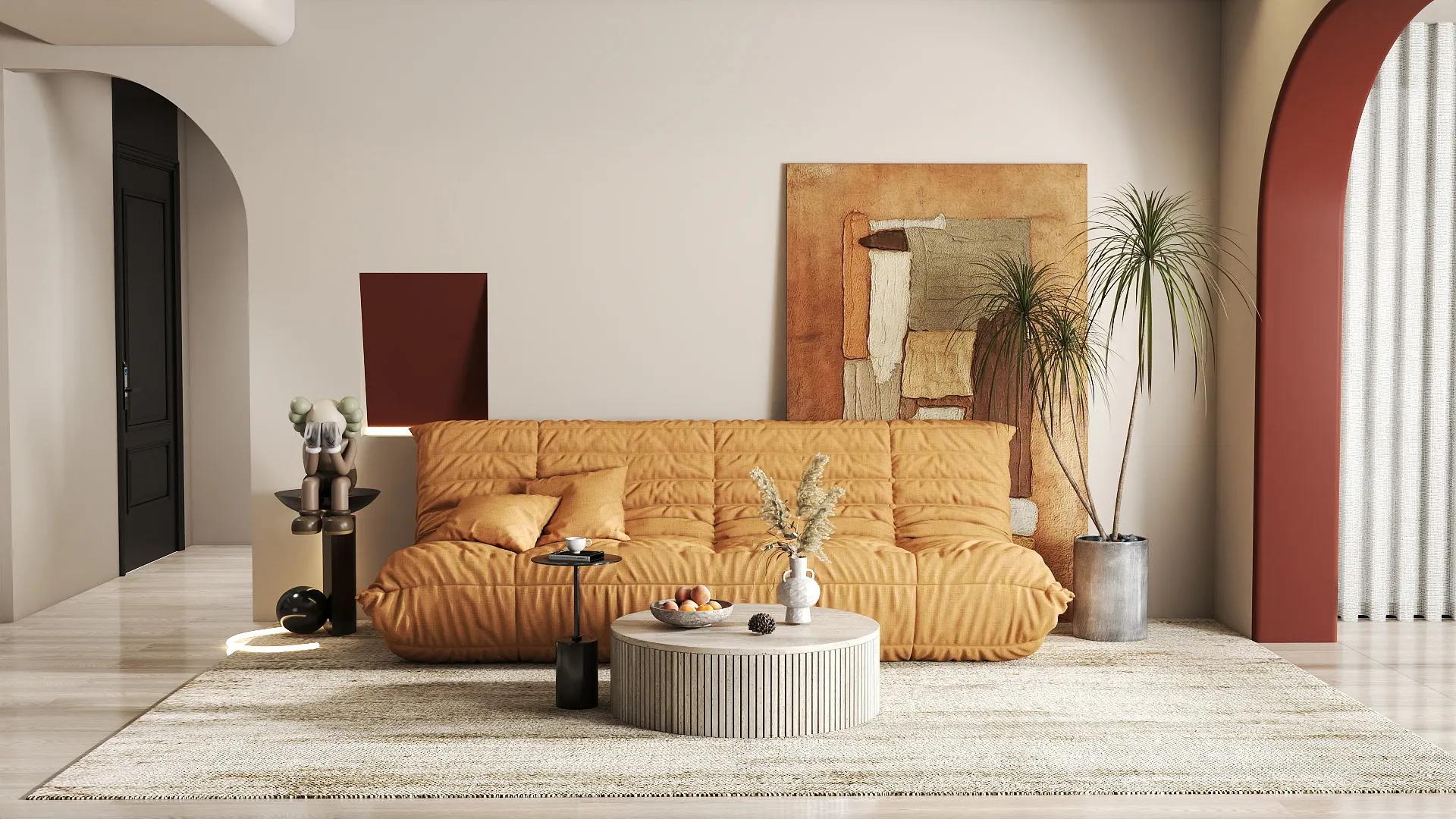Pet Family Living Room Design