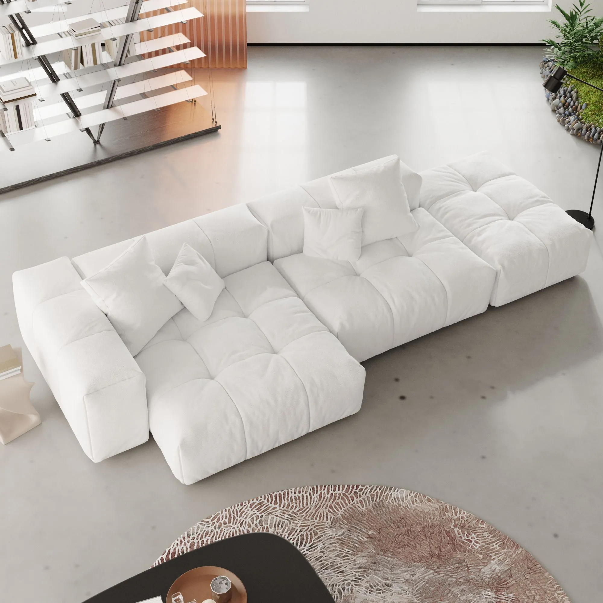 Pixel Classic Modular Sofa 119.27 3 Seater Sofa Chaise Lounge Atunus 4