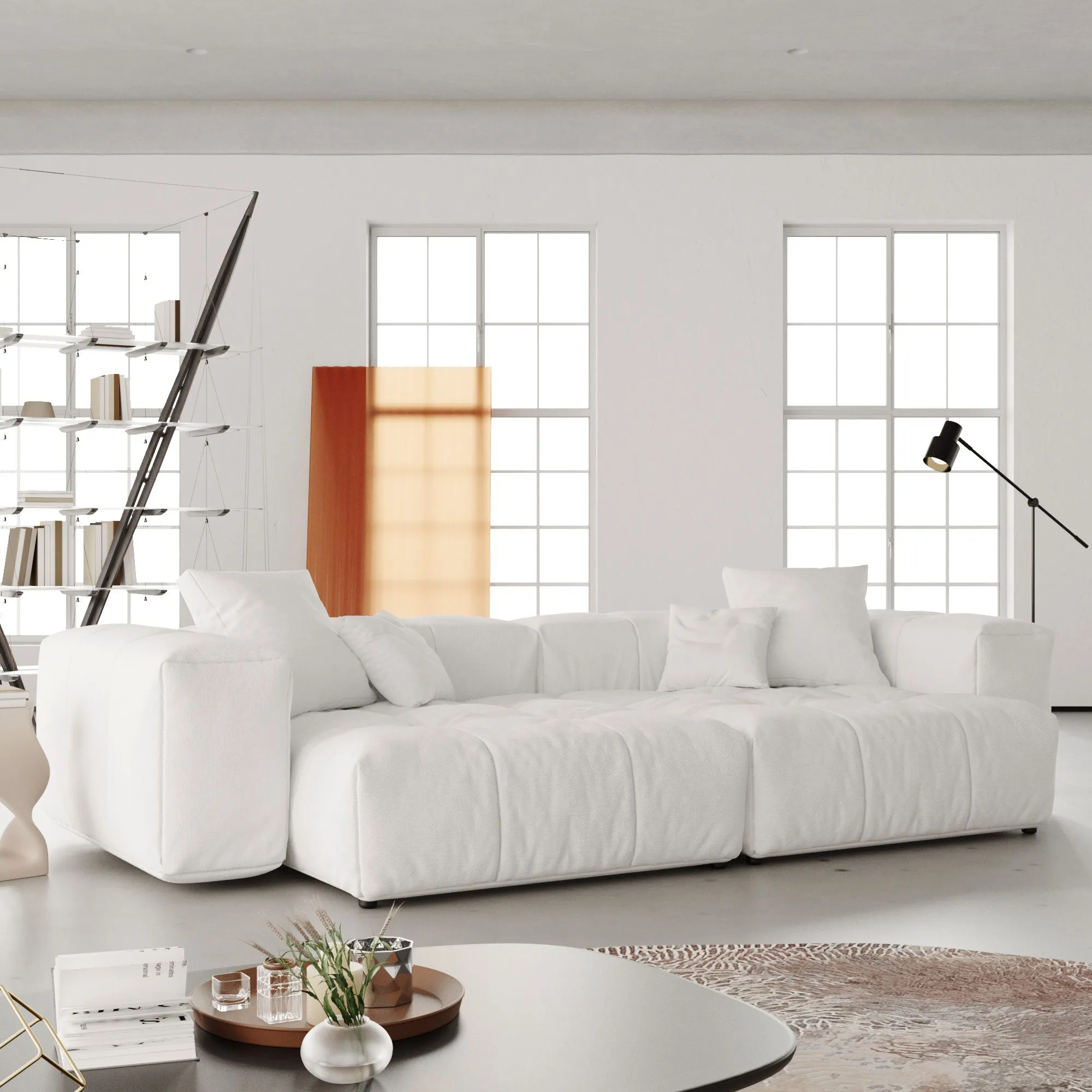 Pixel Classic Modular Sofa Love Seater Black Modular Sofa With Armrests Atunus 6