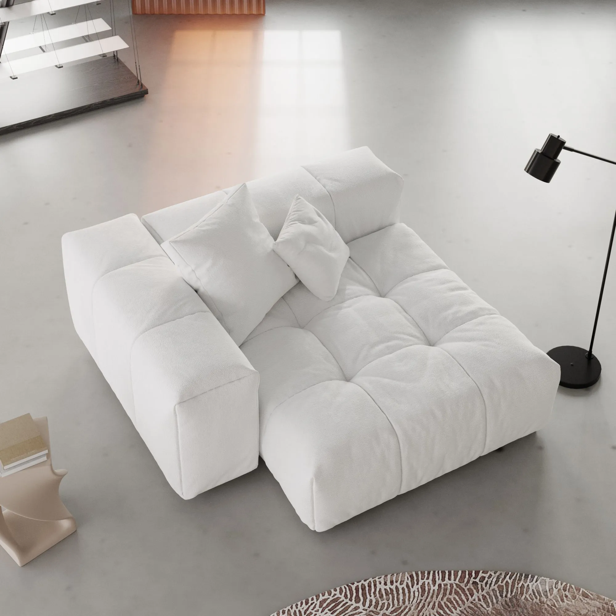 Pixel Classic Modular Sofa Modular Comfort Linen Single Sofa 1 Seaters Atunus 2
