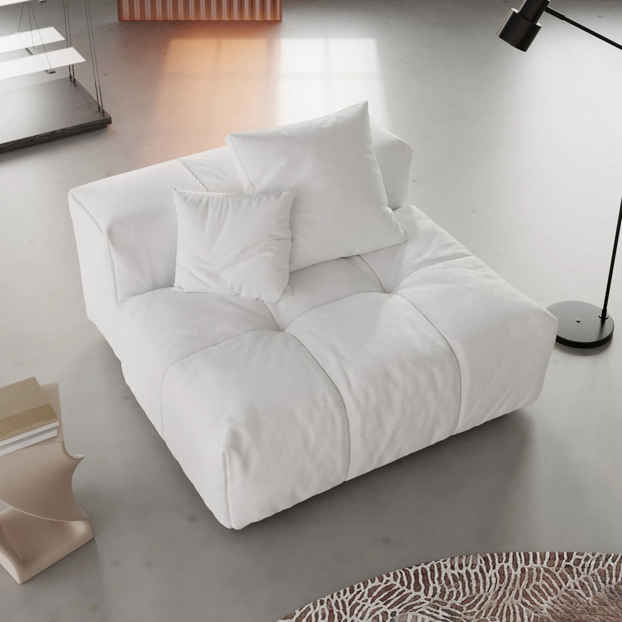 Pixel Classic Modular Sofa Modular Flexibility Linen Single Sofa 1 Seaters Atunus 4
