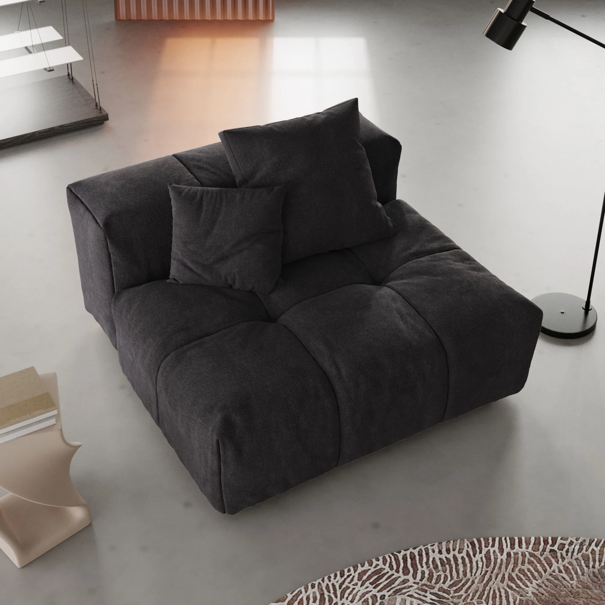 Pixel Classic Modular Sofa Modular Flexibility Linen Single Sofa 1 Seaters Atunus 5
