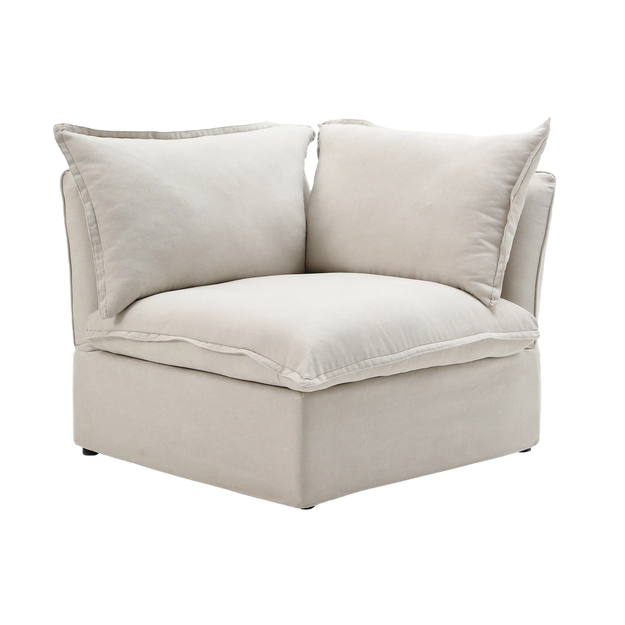 Sky Classic Linen Cloud Sofa Pet Friendly Cover 43 Inch Linen Single Sofa 1 Seaters Atunus 4