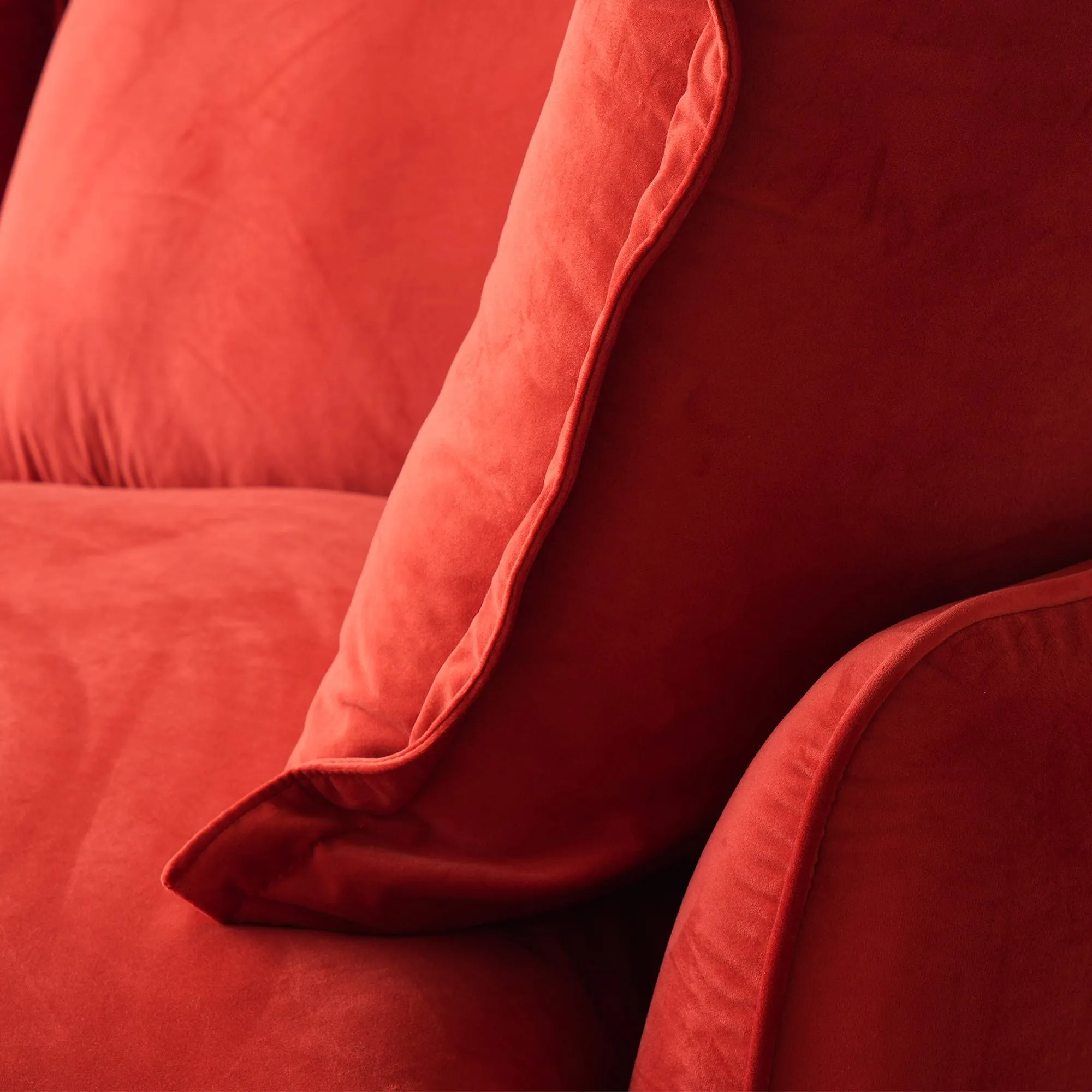 Sky Classic Velvet Cloud Sofa Pet Friendly Cover 43 Inch Velvet Single Sofa 1 Seaters Atunus 19
