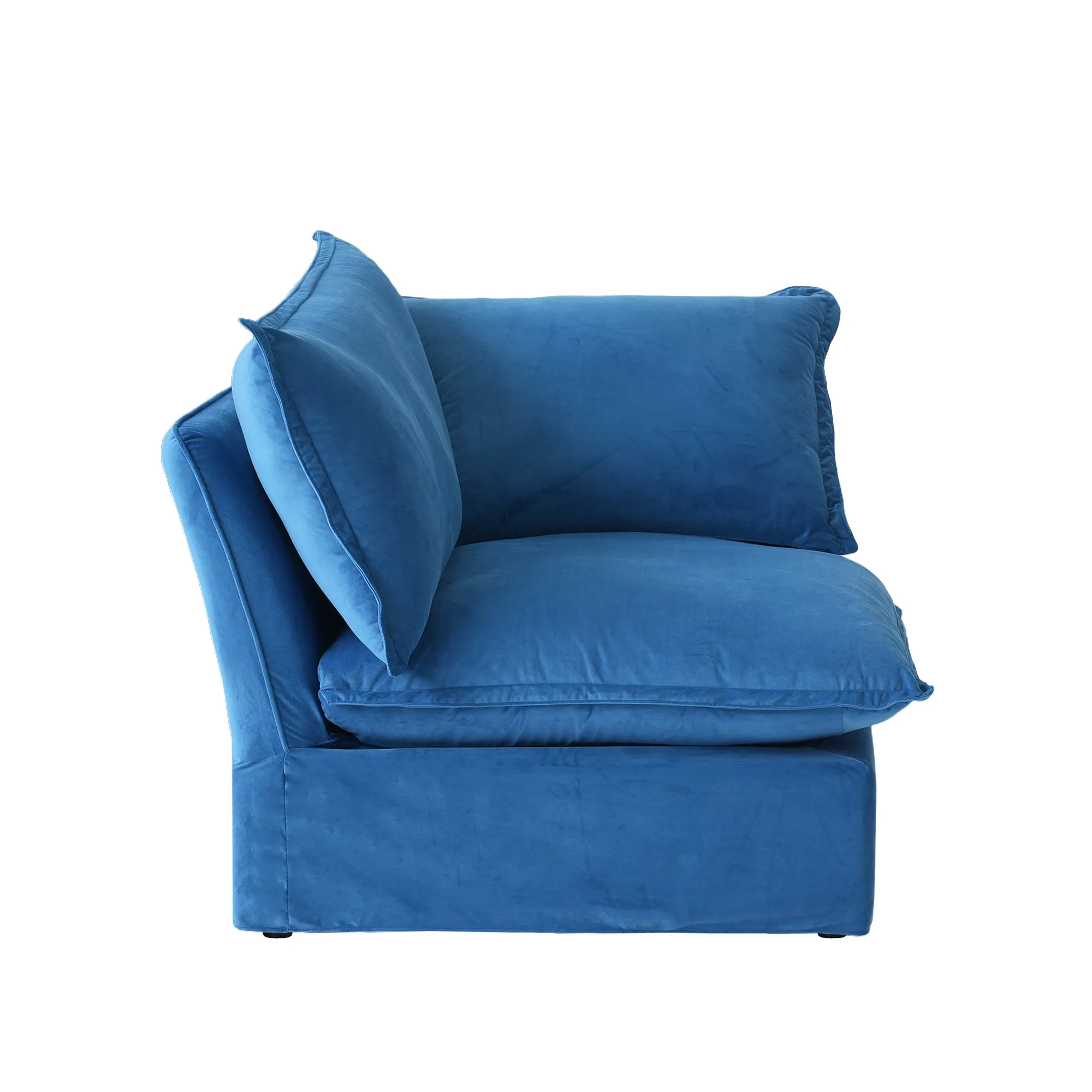 Sky Classic Velvet Cloud Sofa Replaceable Cover 41 Inch Velvet Single Sofa 1 Seaters Atunus 1