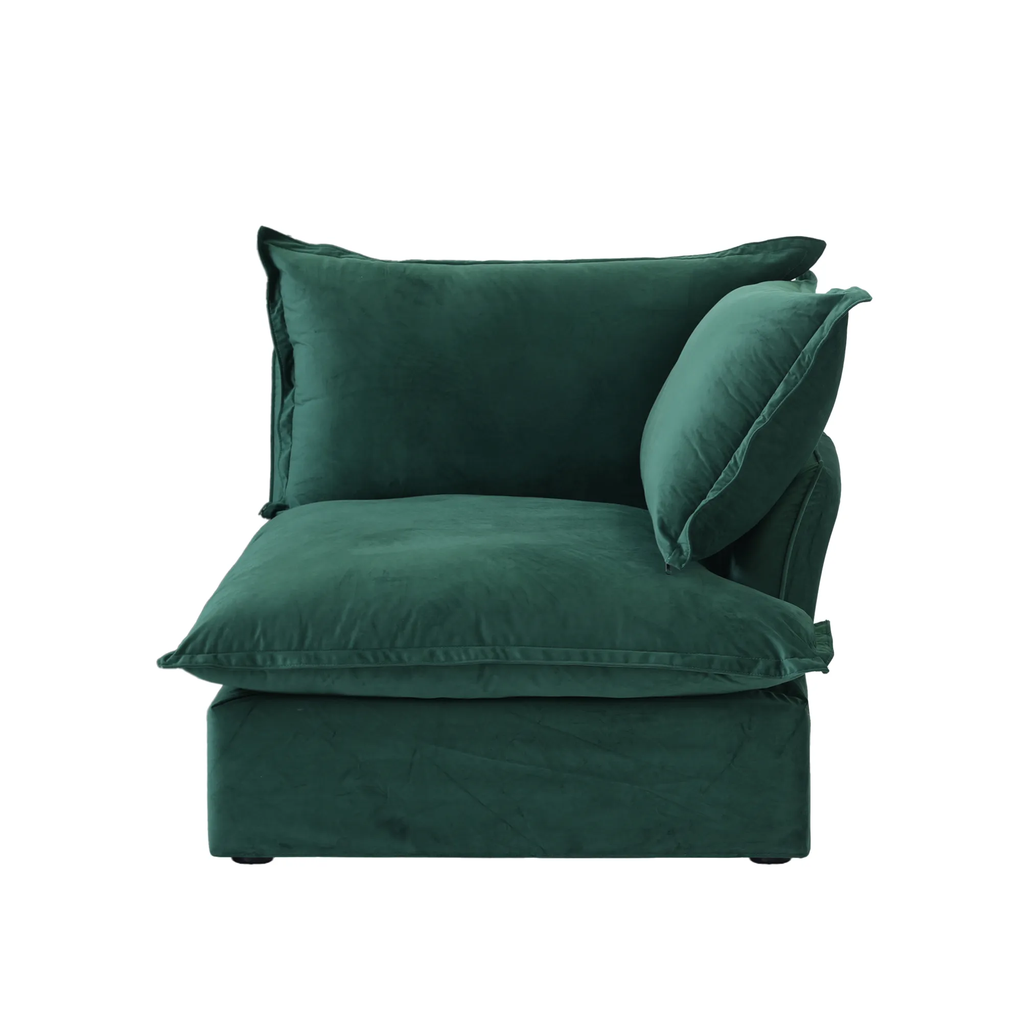 Sky Classic Velvet Cloud Sofa Replaceable Cover 41 Inch Velvet Single Sofa 1 Seaters Atunus 10