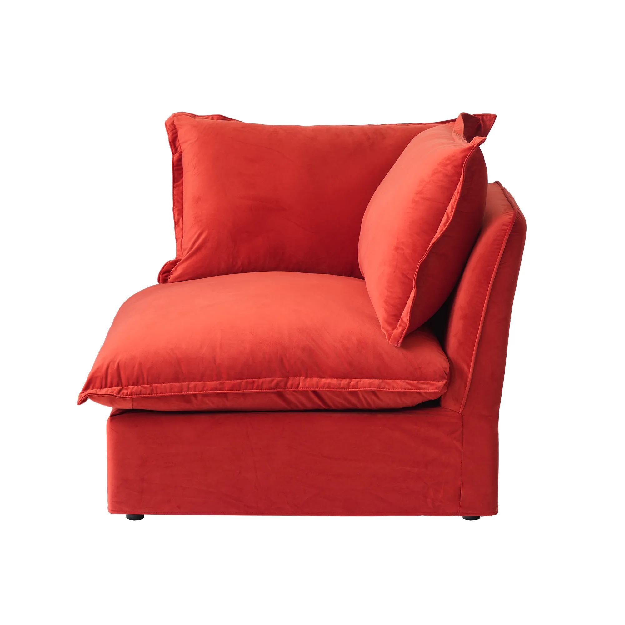 Sky Classic Velvet Cloud Sofa Replaceable Cover 41 Inch Velvet Single Sofa 1 Seaters Atunus 6