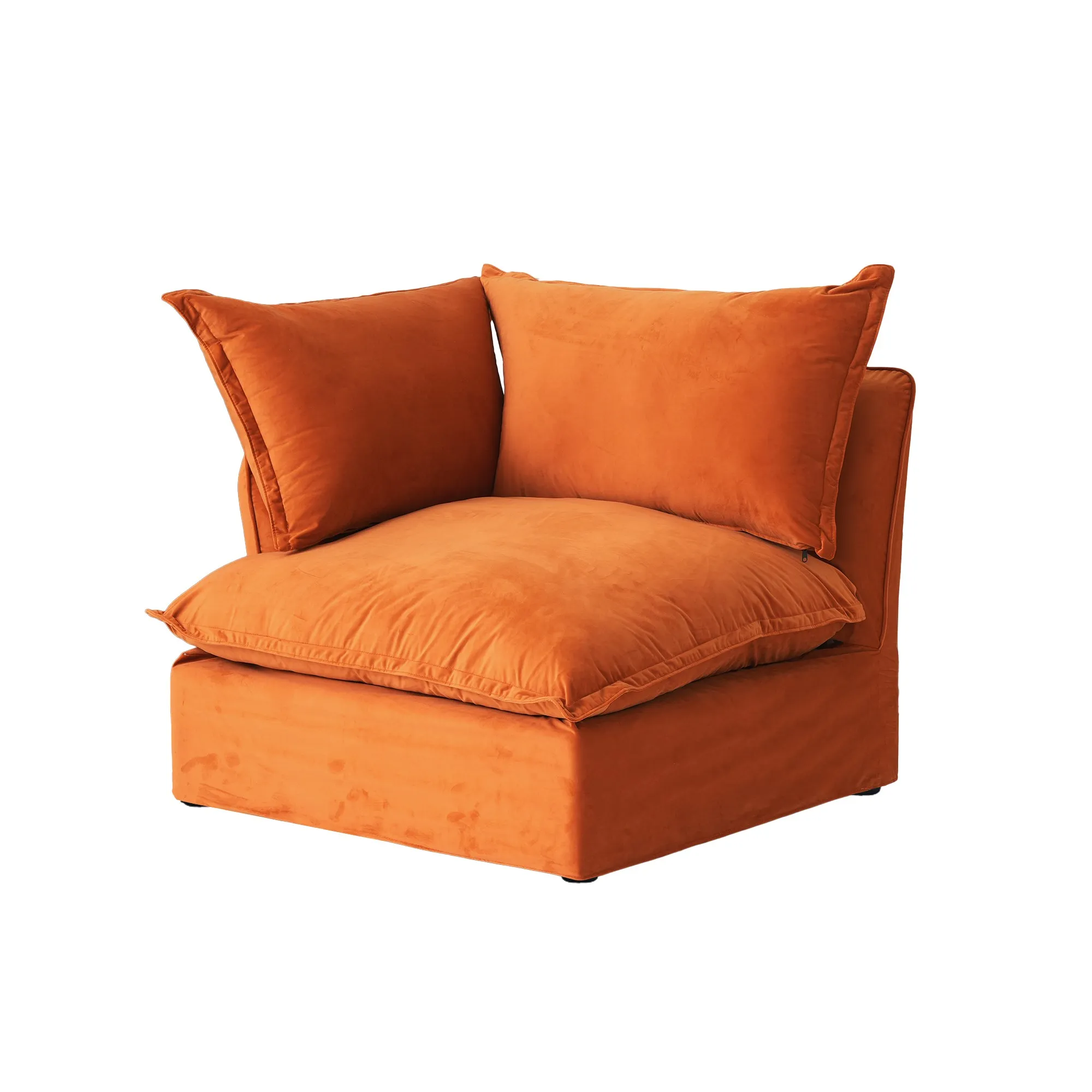 Sky Classic Velvet Cloud Sofa Washable Cover 43 Inch Velvet Single Sofa 1 Seaters Atunus 9