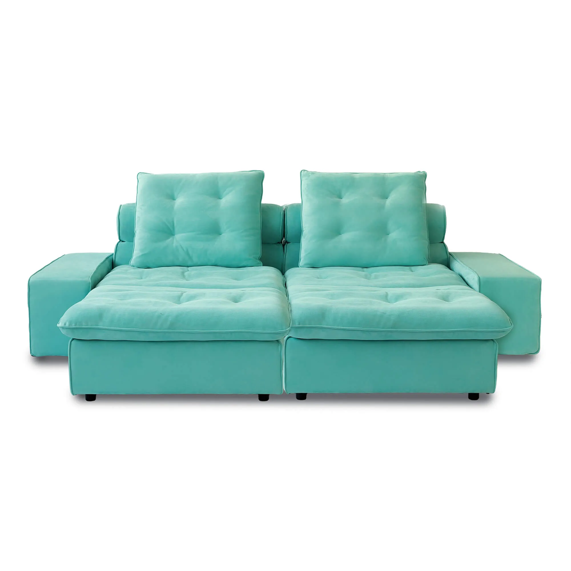 Sky Cloud Deluxe Adjustable Sectional Sofa Pet Friendly Family Lounging Velvet Chaise Sectionals 2 Seaters Atunus 12
