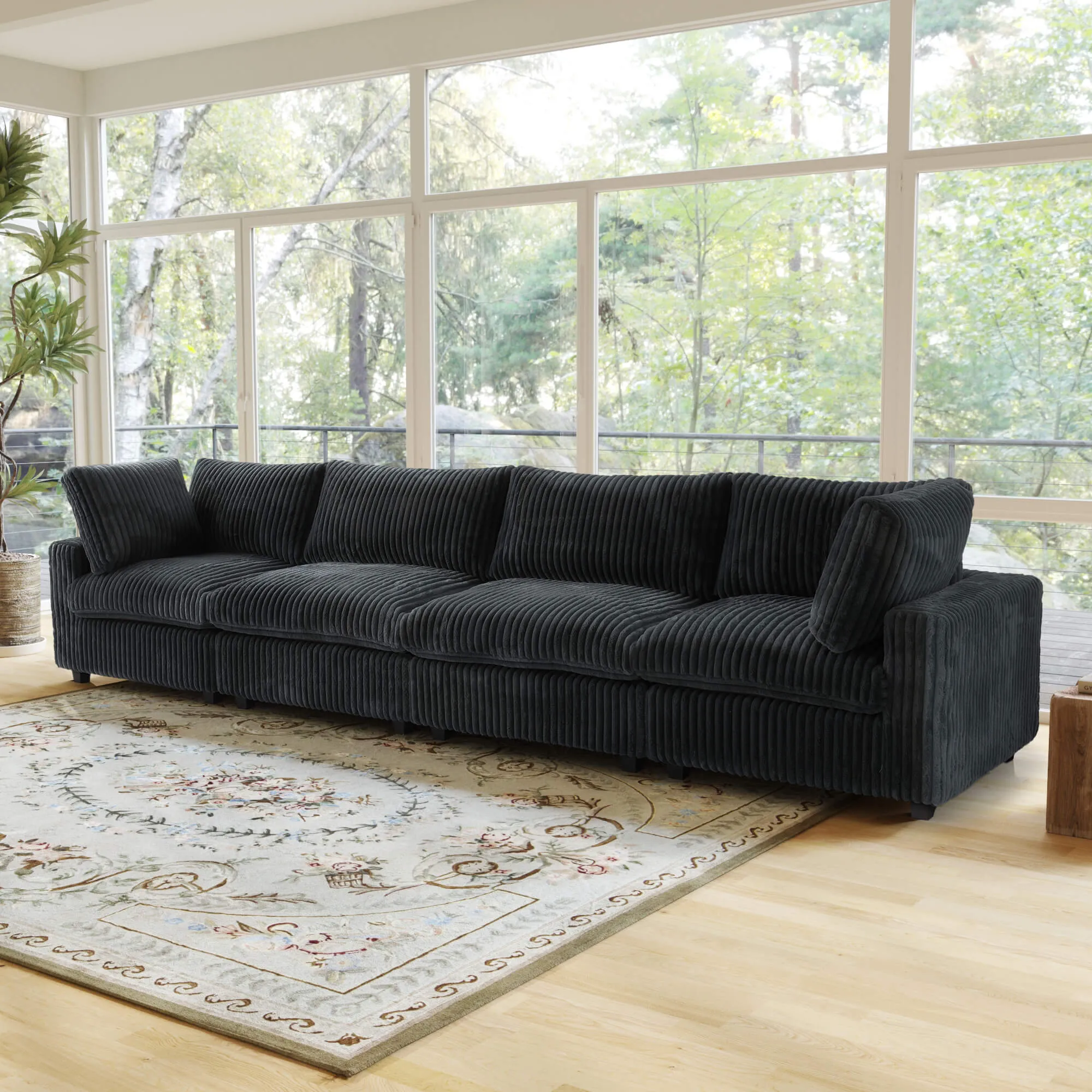 Sky Cloud Pro Sectional Sofa Modular Cozy Plush Fabric Sleepers 4 Seaters Atunus 11