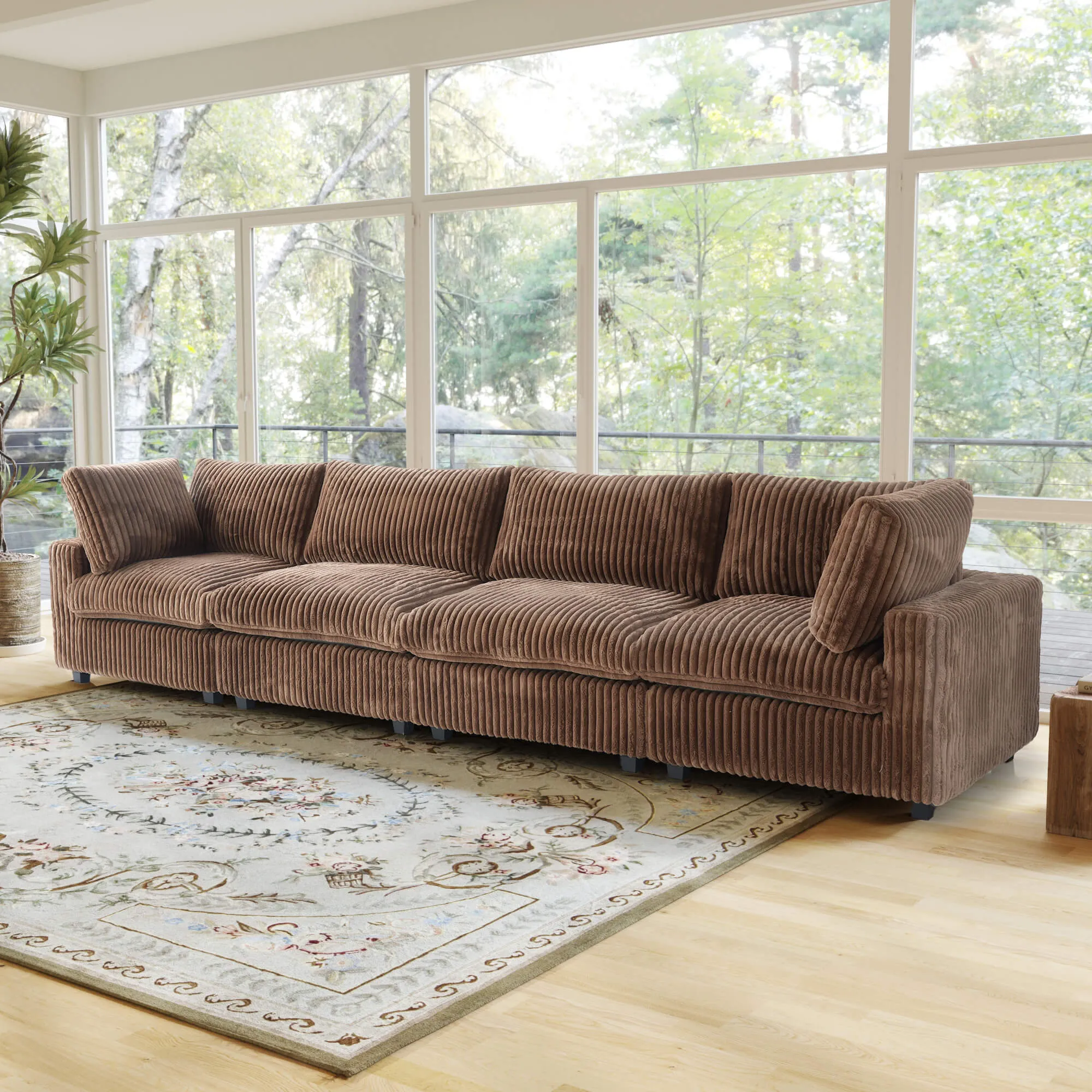 Sky Cloud Pro Sectional Sofa Modular Cozy Plush Fabric Sleepers 4 Seaters Atunus 7