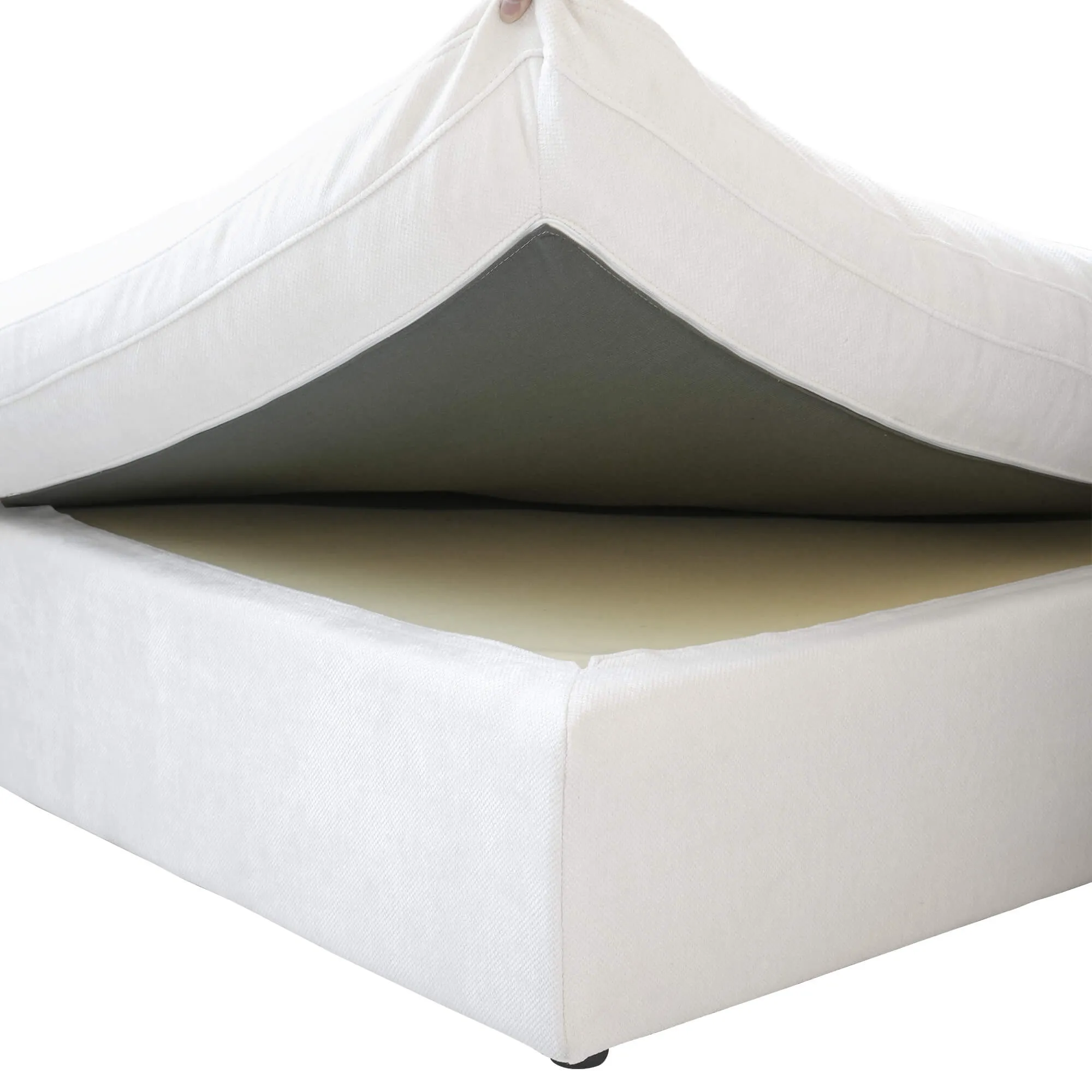 Sky Cloud Slope Sectional Sofa Pet Friendly Linen L Shaped Sectionals 5 Seaters Atunus 22