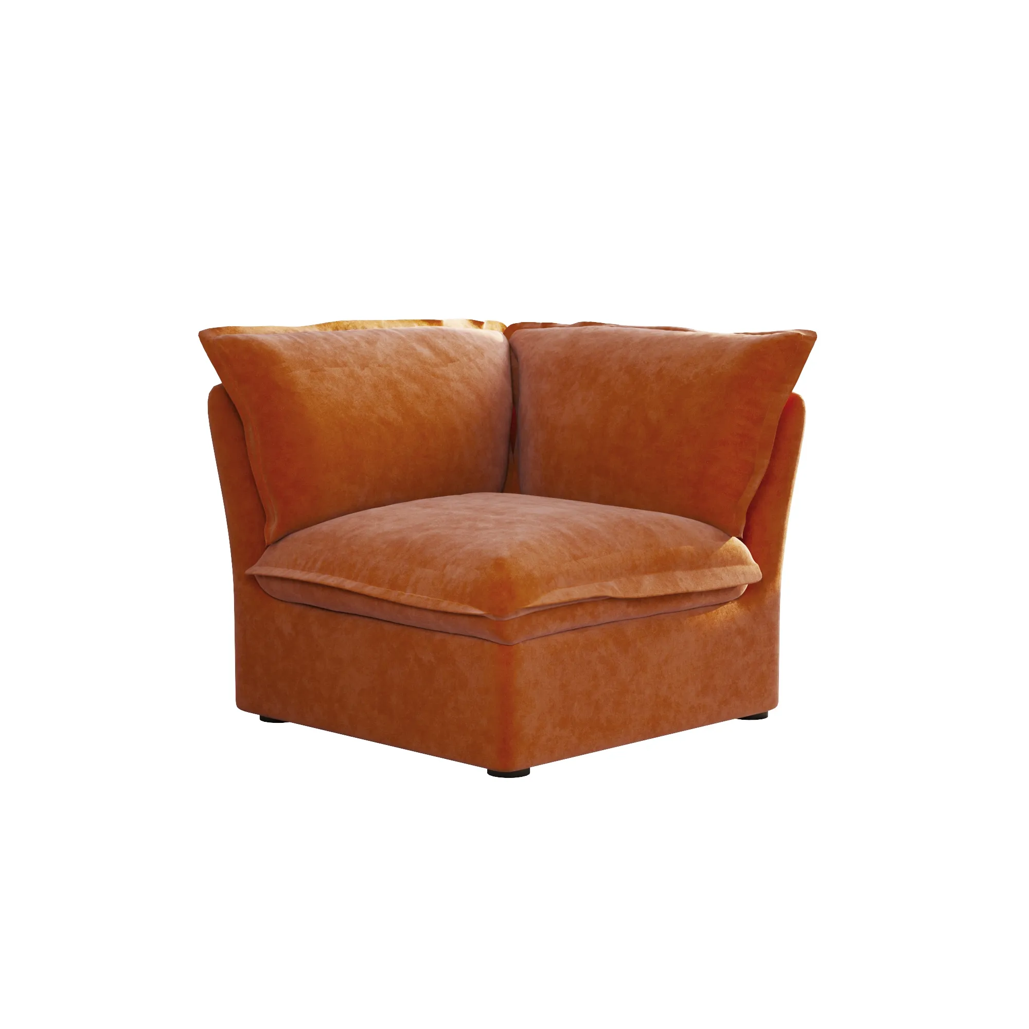 Sky Plus Velvet Cloud Sofa Modular Washable 43 Inch Velvet Single Sofa 1 Seaters Atunus 15