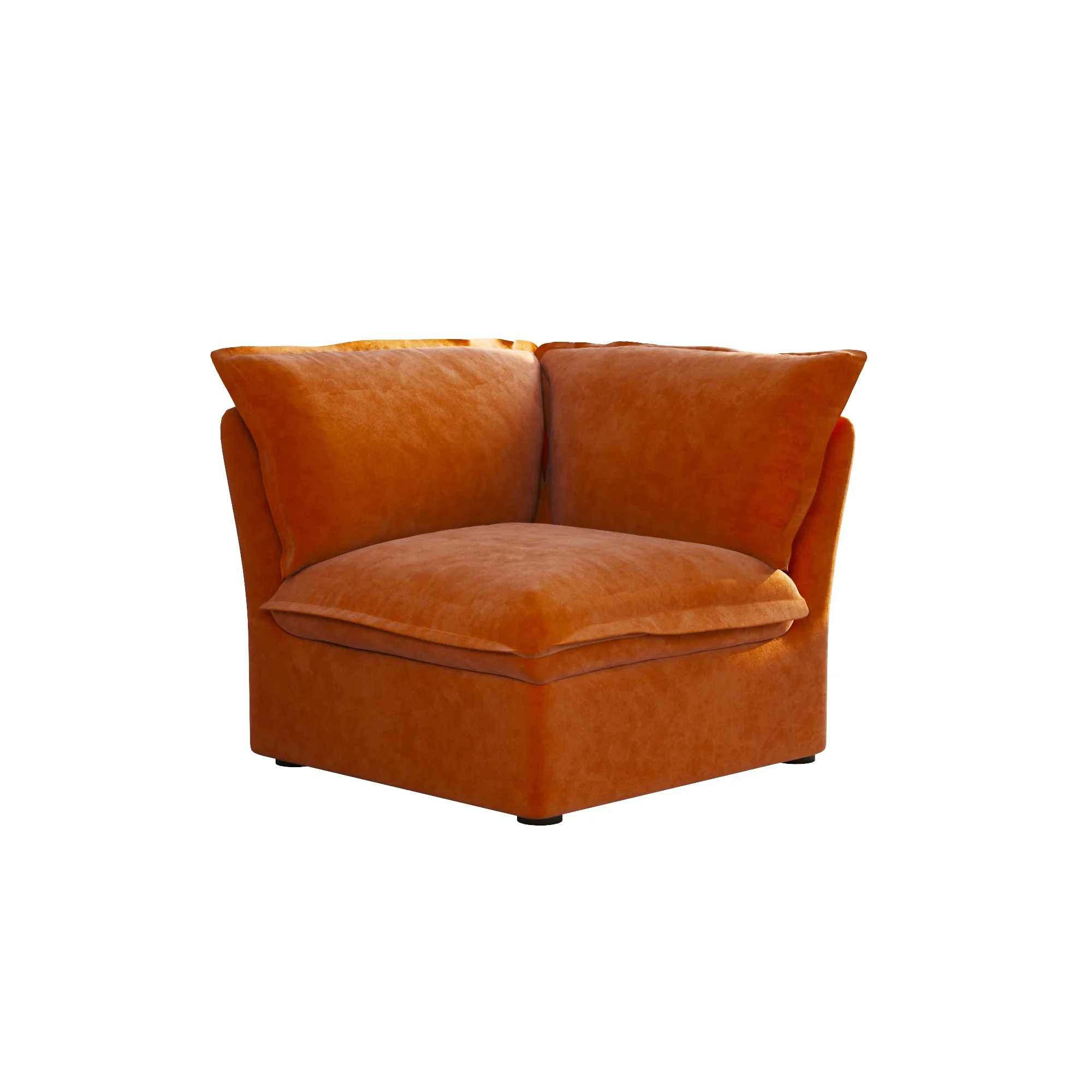 Sky Plus Velvet Cloud Sofa Modular Washable 43 Inch Velvet Single Sofa 1 Seaters Atunus 16