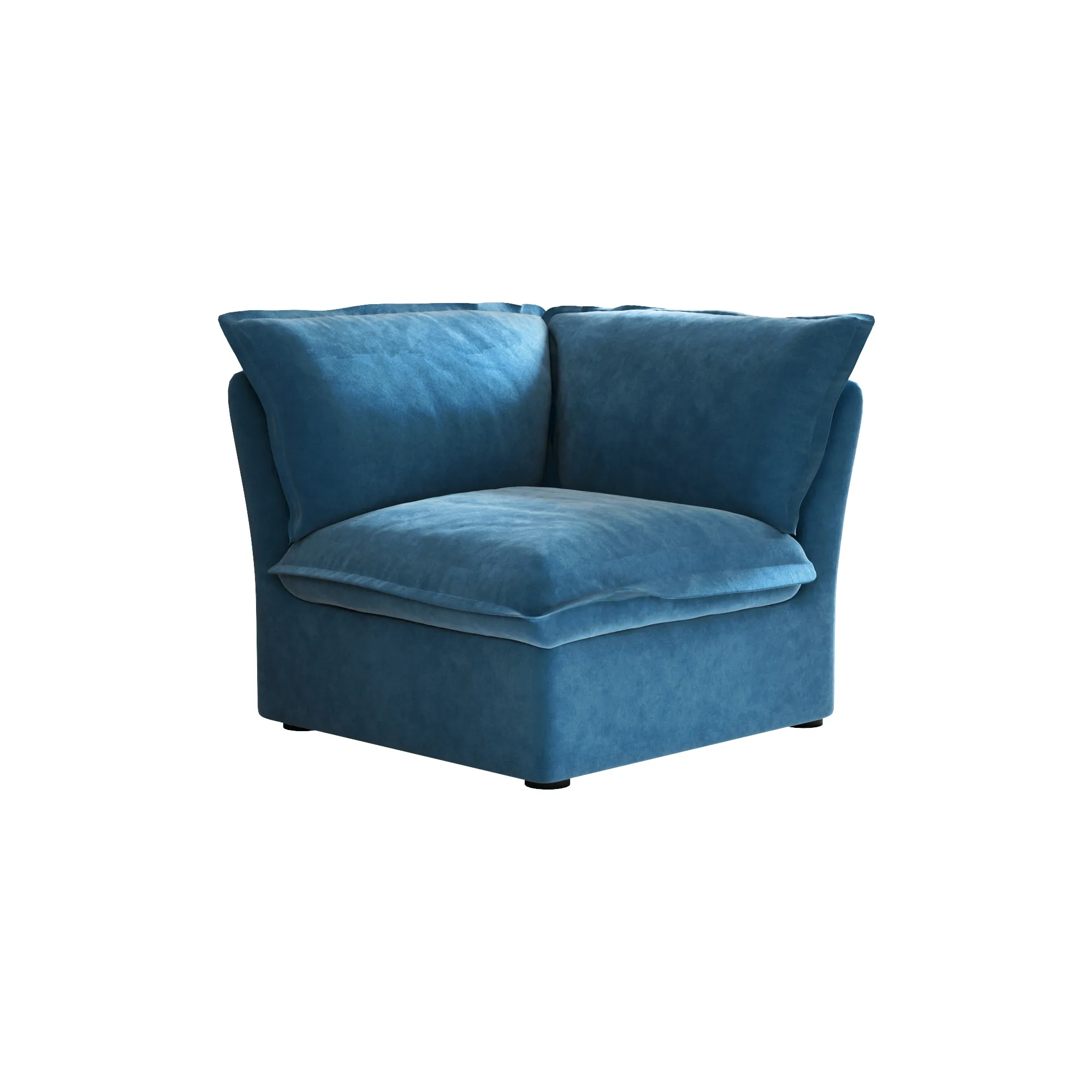 Sky Plus Velvet Cloud Sofa Modular Washable 43 Inch Velvet Single Sofa 1 Seaters Atunus 17
