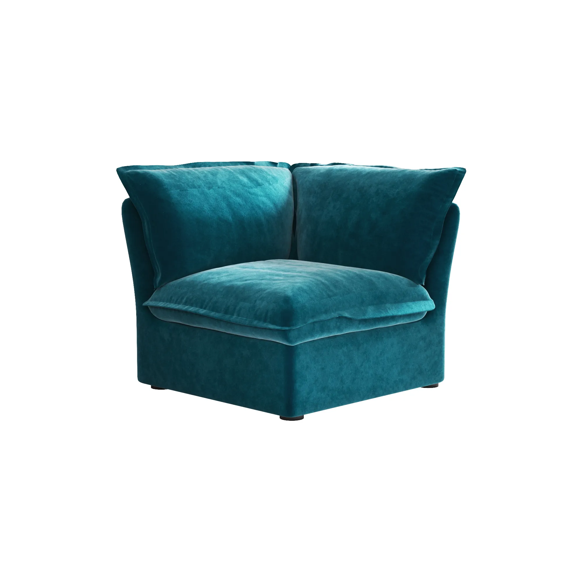 Sky Plus Velvet Cloud Sofa Modular Washable 43 Inch Velvet Single Sofa 1 Seaters Atunus 19