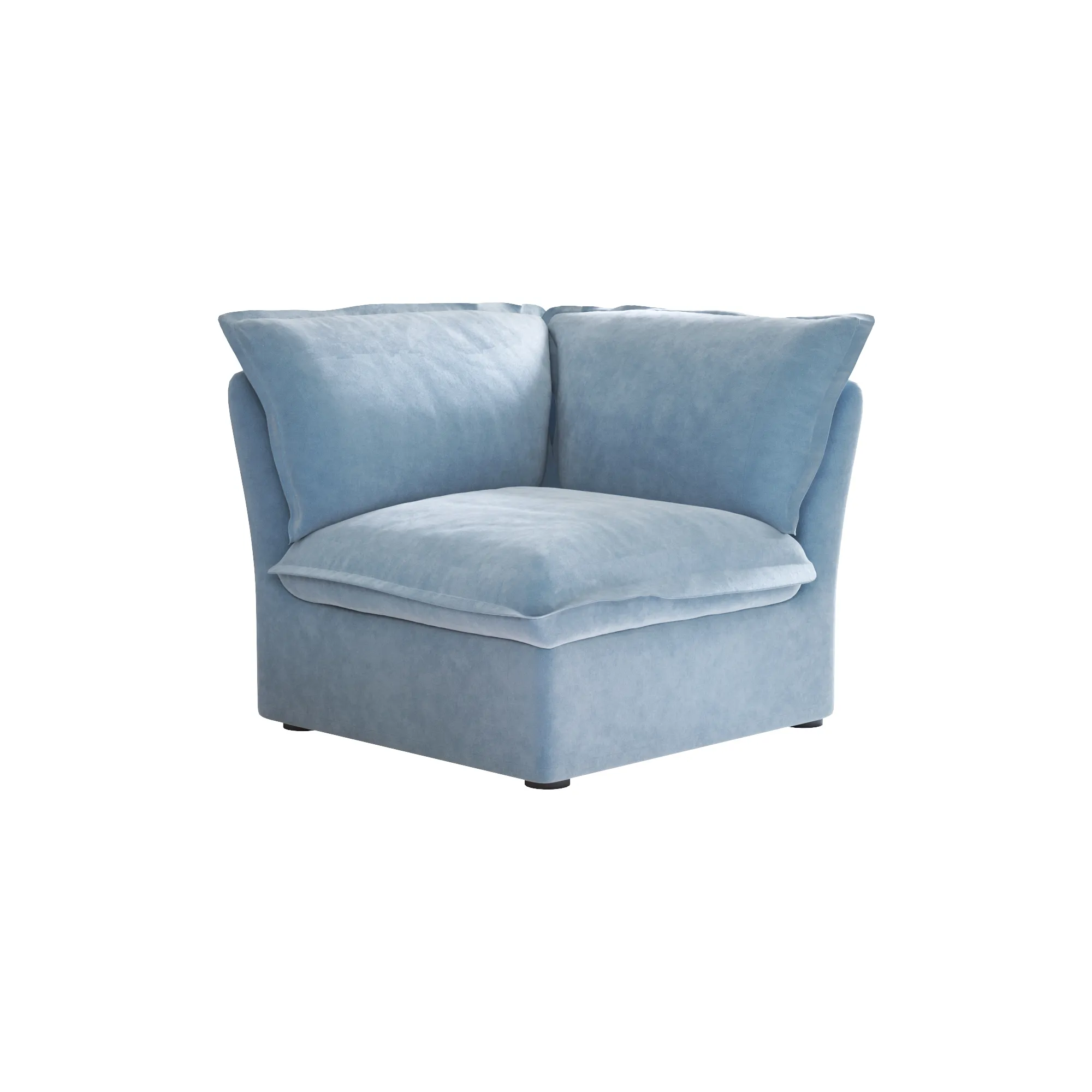Sky Plus Velvet Cloud Sofa Modular Washable 43 Inch Velvet Single Sofa 1 Seaters Atunus 20