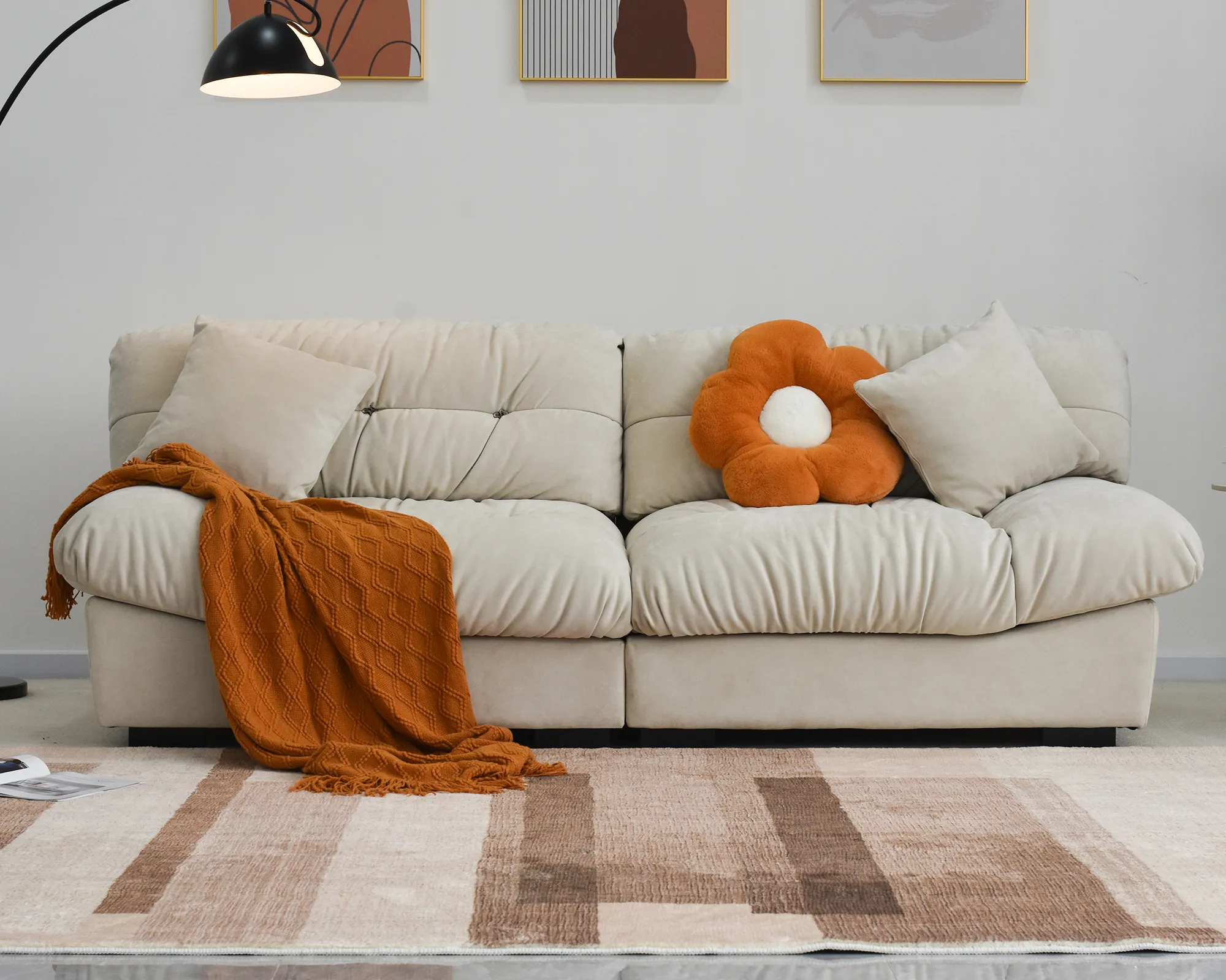 Soffice Pet Friendly Loveseat Sofa Atunus 14