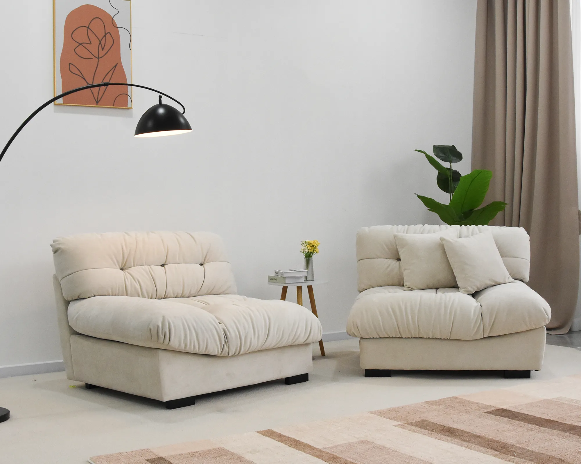 Soffice Pet Friendly Loveseat Sofa Atunus 15