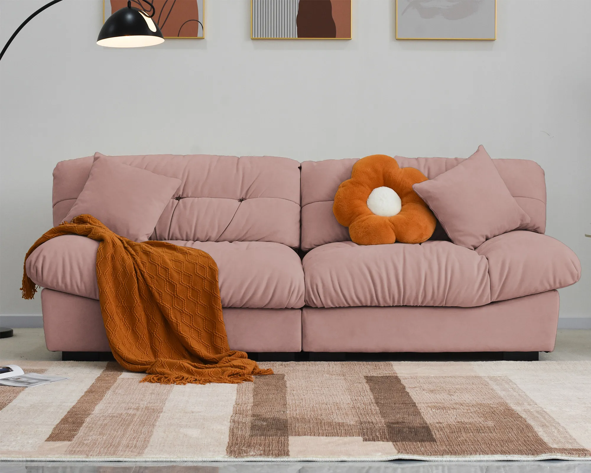 Soffice Pet Friendly Loveseat Sofa Atunus 22