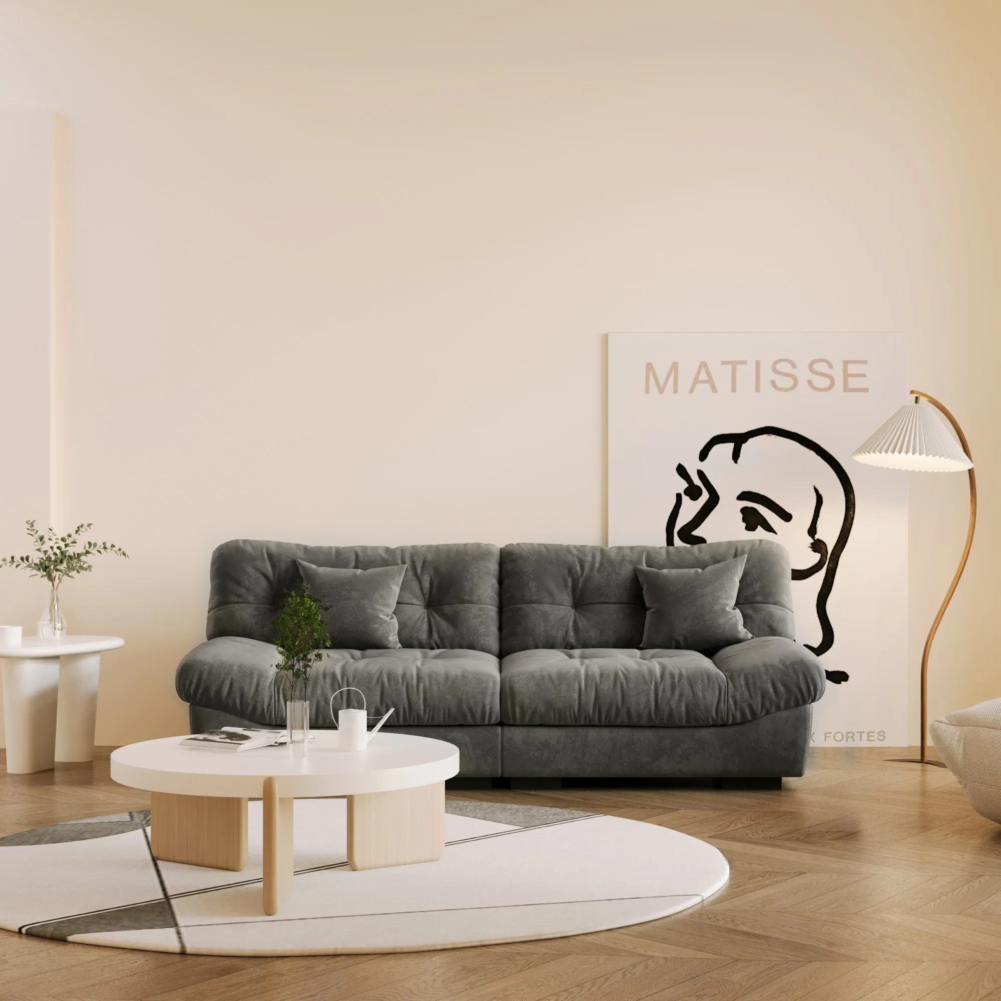 Soffice Pet Friendly Loveseat Sofa Atunus 5