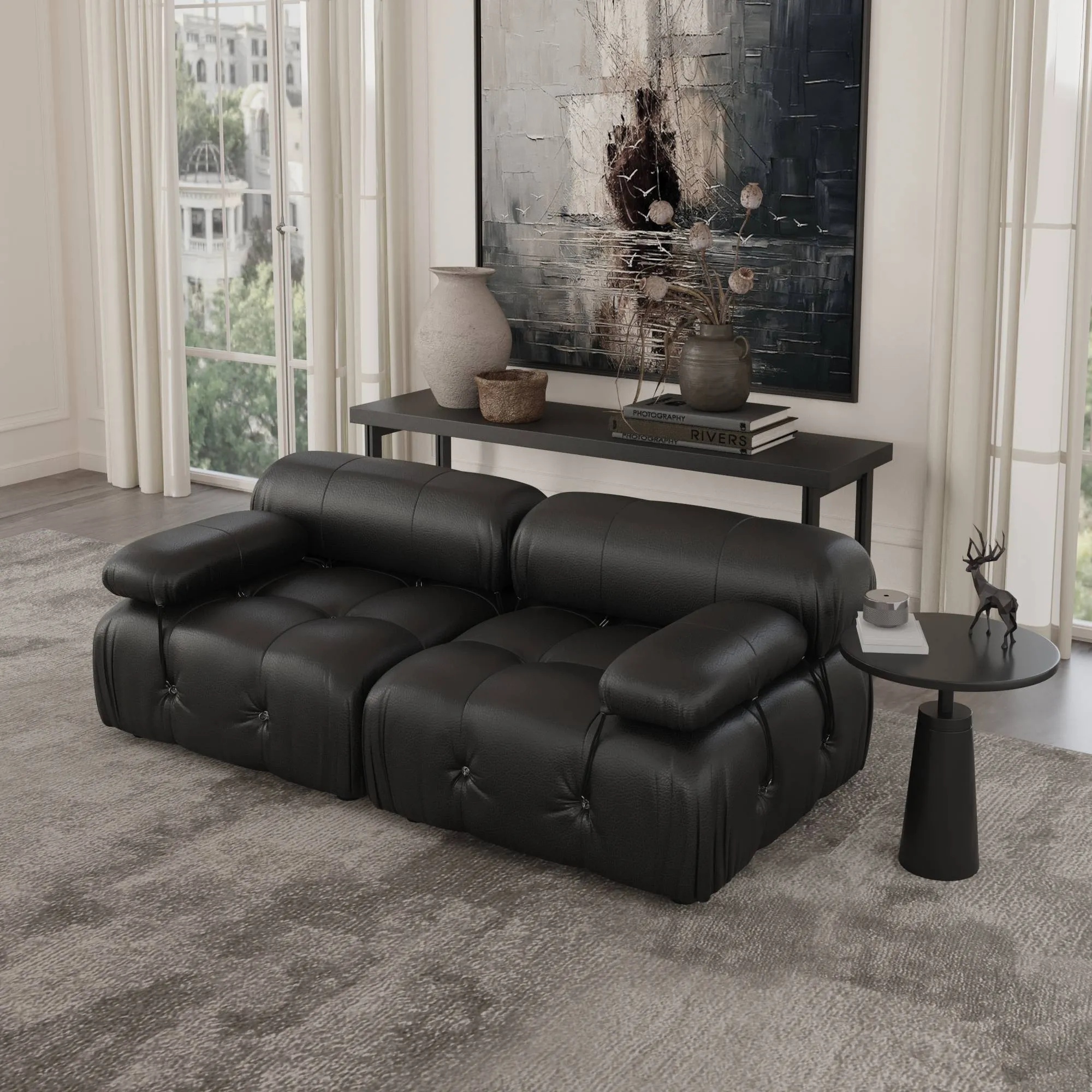 Urban Classic Modular Sofa Modular Comfort 72 Inch Leather Corner Sectionals 2 Seaters Atunus 9