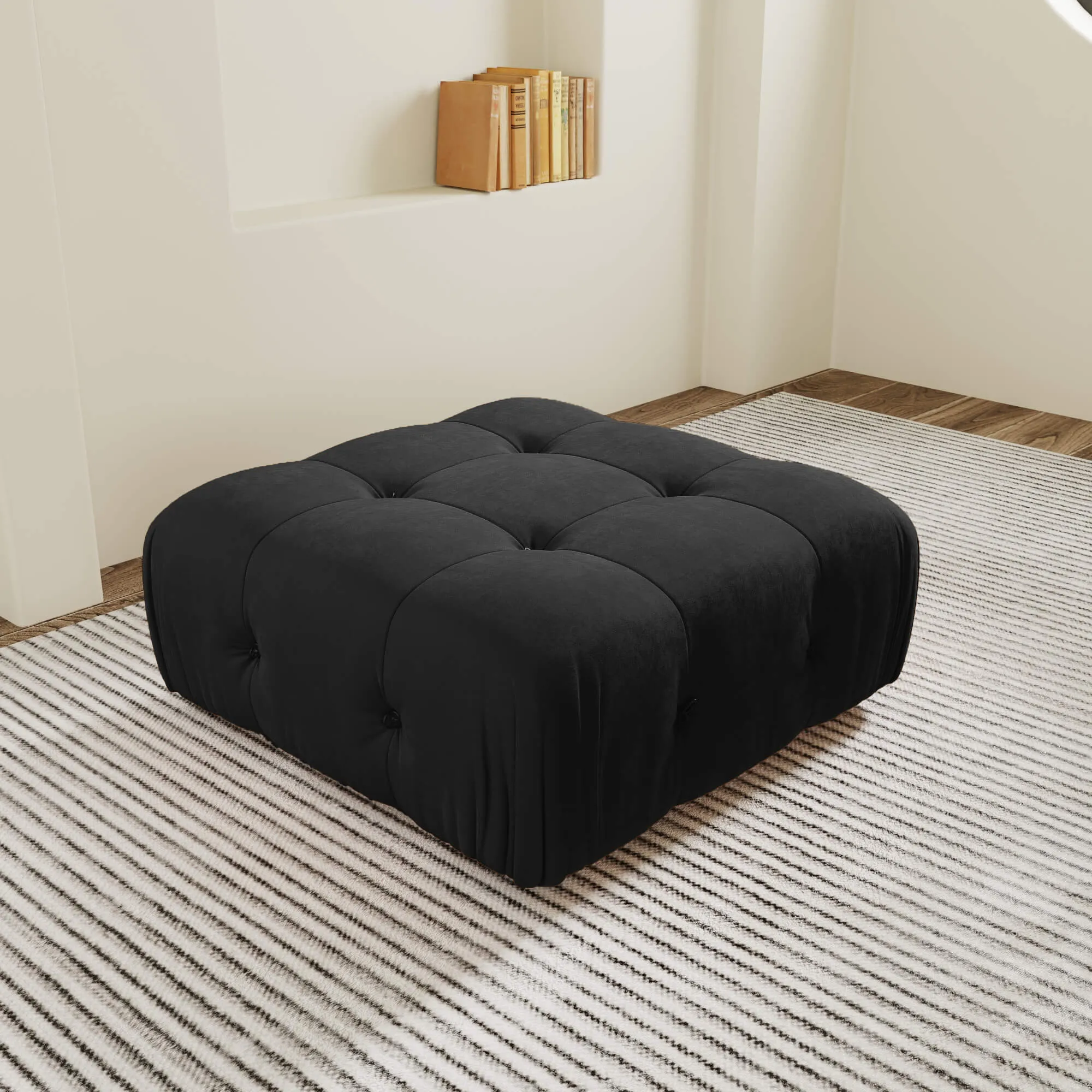 Urban Classic Modular Sofa Modular Cozy 35 Inch Velvet Ottomans 1 Seaters Atunus 2