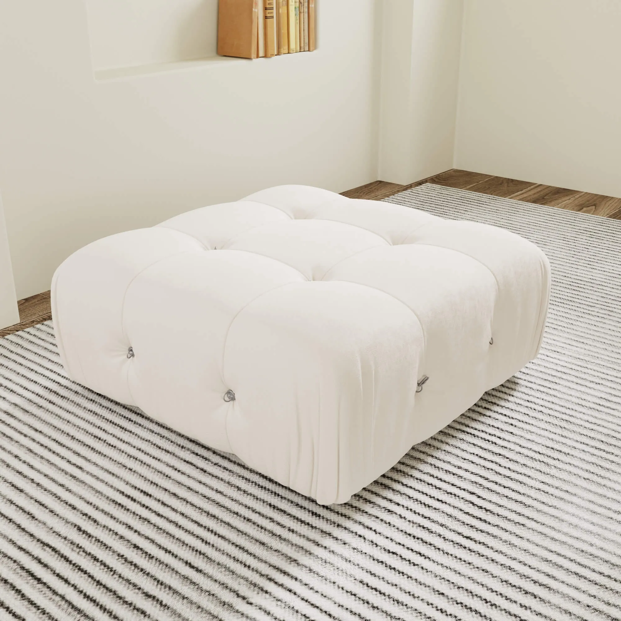 Urban Classic Modular Sofa Modular Cozy 35 Inch Velvet Ottomans 1 Seaters Atunus 3
