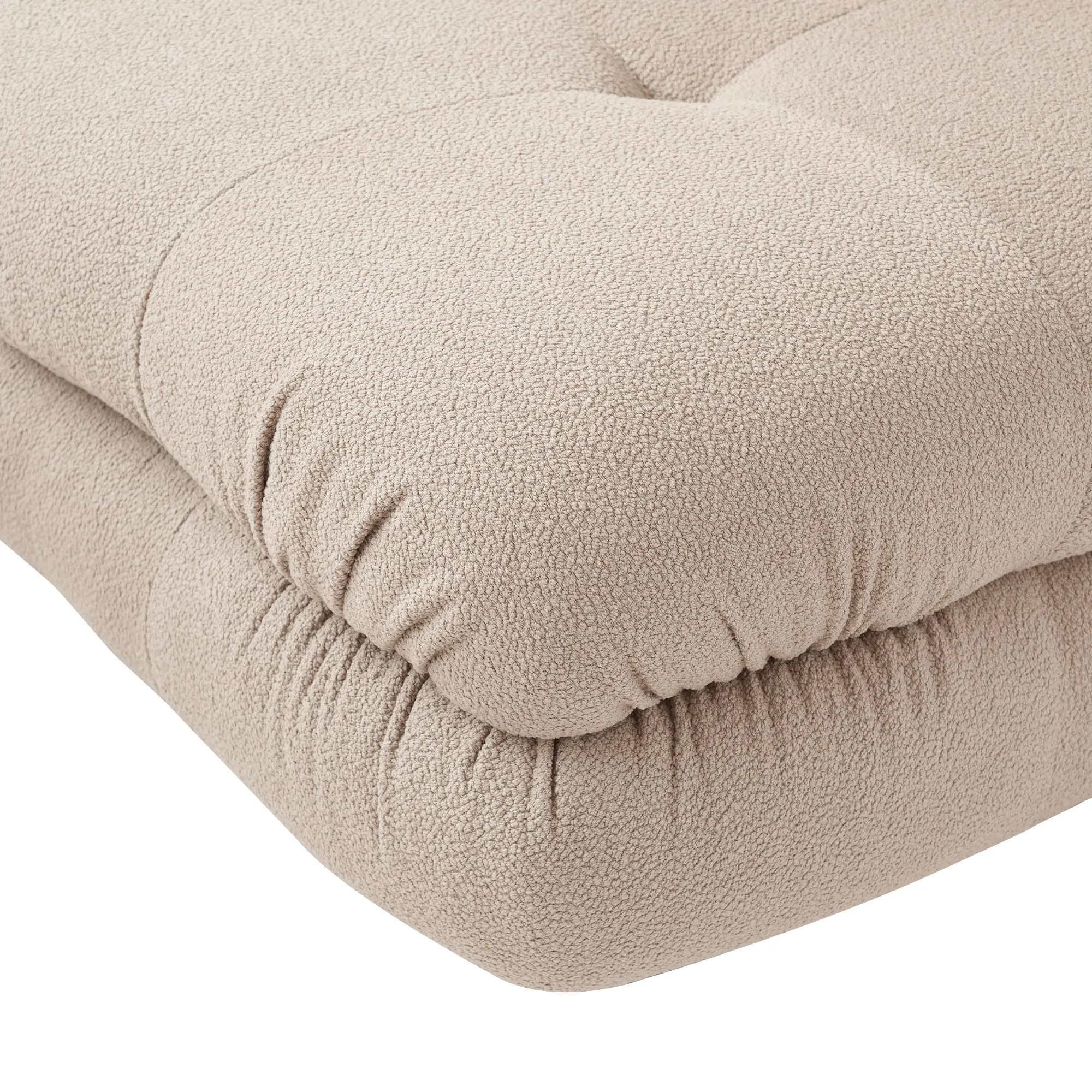 Urban Modern Modular Sofa Flexible Placement 30 Inch Teddy Velvet Single Seat 1 Seaters Atunus 22