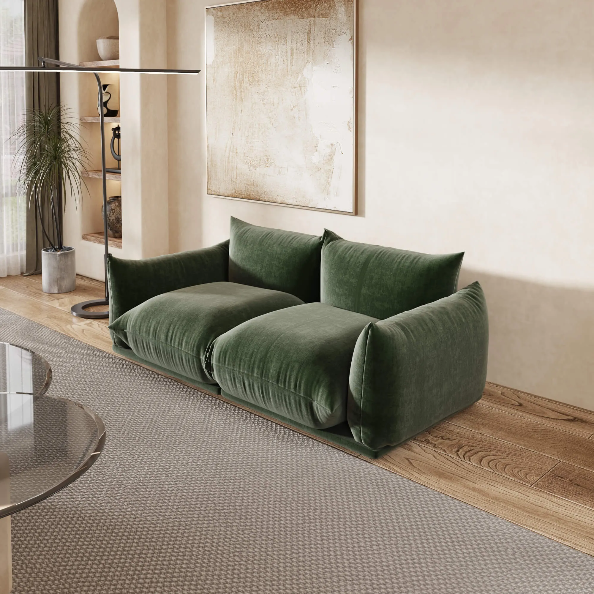 Urban Sectional Sofa Compact Chenille L Shaped Sectionals 3 Seaters Atunus 13
