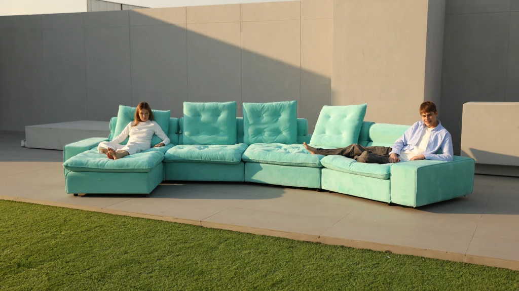 Sky Cloud Deluxe Sectional Sofa Outdoors