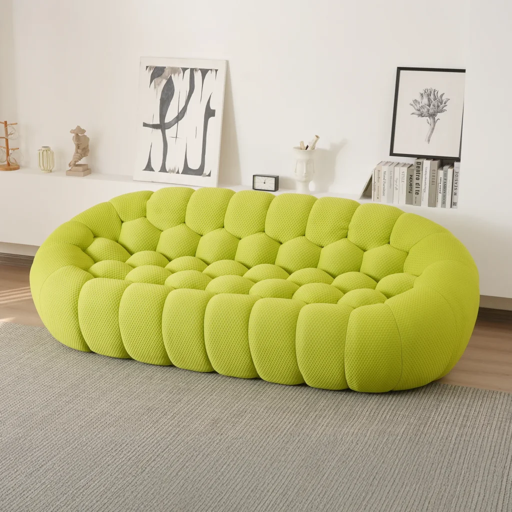 Bubble Sofa Light Green 3-Seater