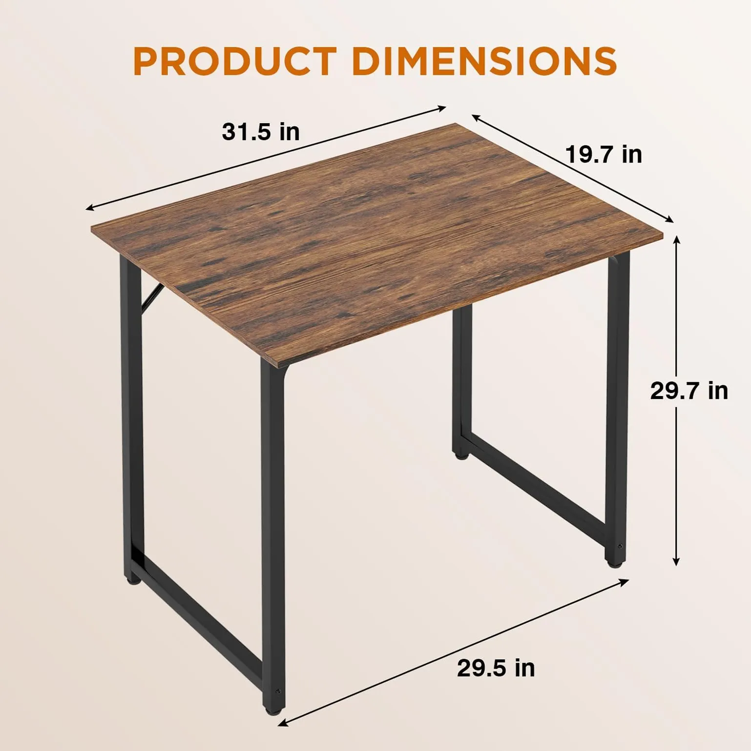 323947 Inch Computer Desk Study Writing Desk With Adjustable Foot Pads 3 1750296792
