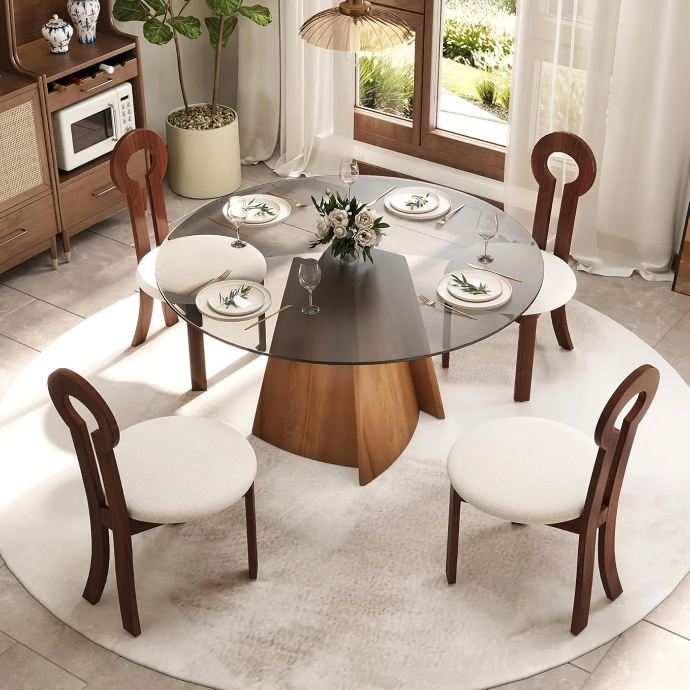 53 Inch Modern Round Dining Table 1 1750239721